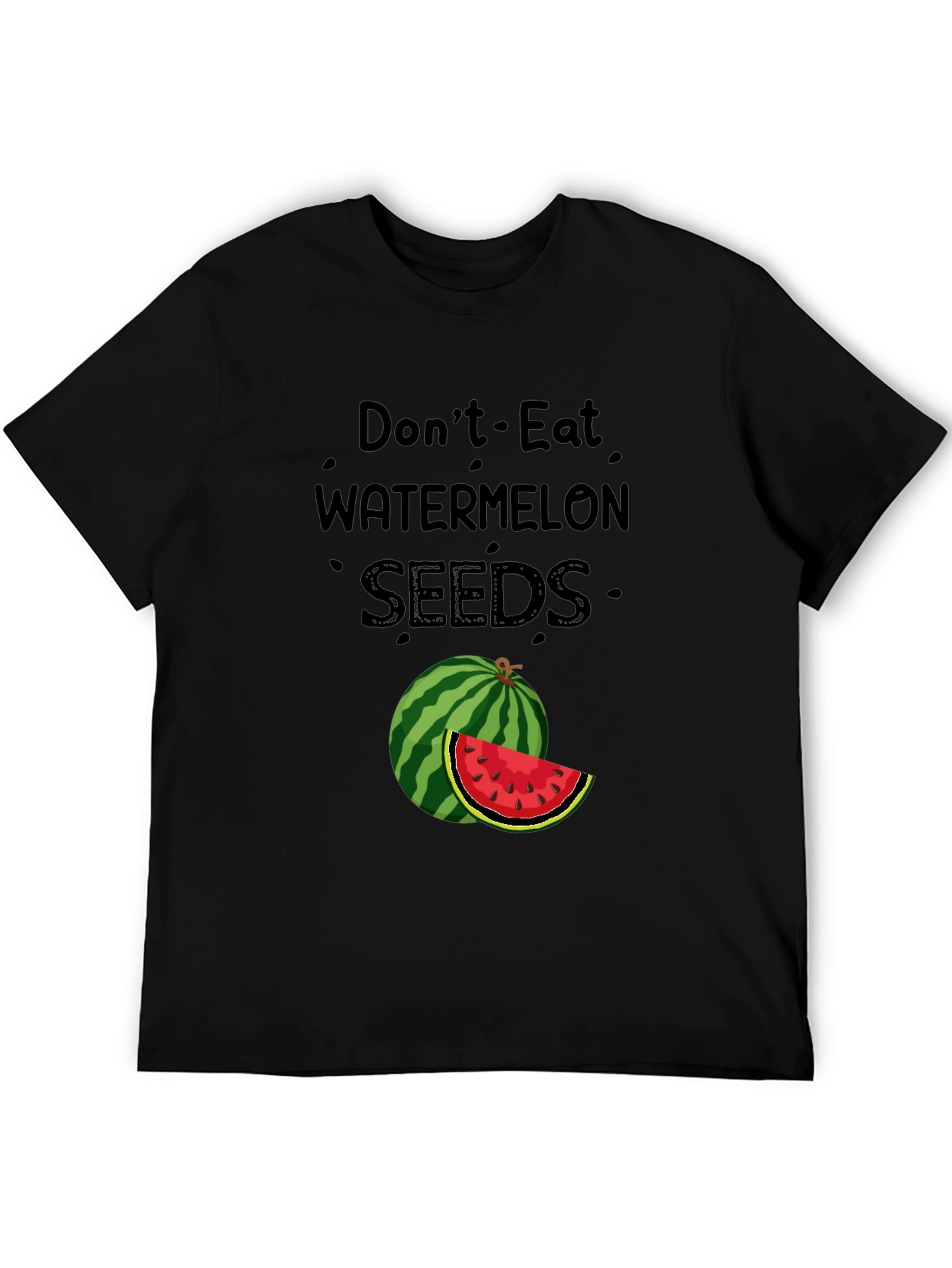 Black Don't Eat Watermelon Seeds T-Shirt view 5