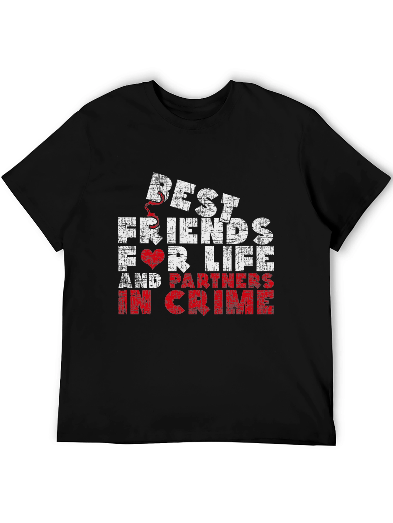 Black Best Friends For Life T-Shirt view 5