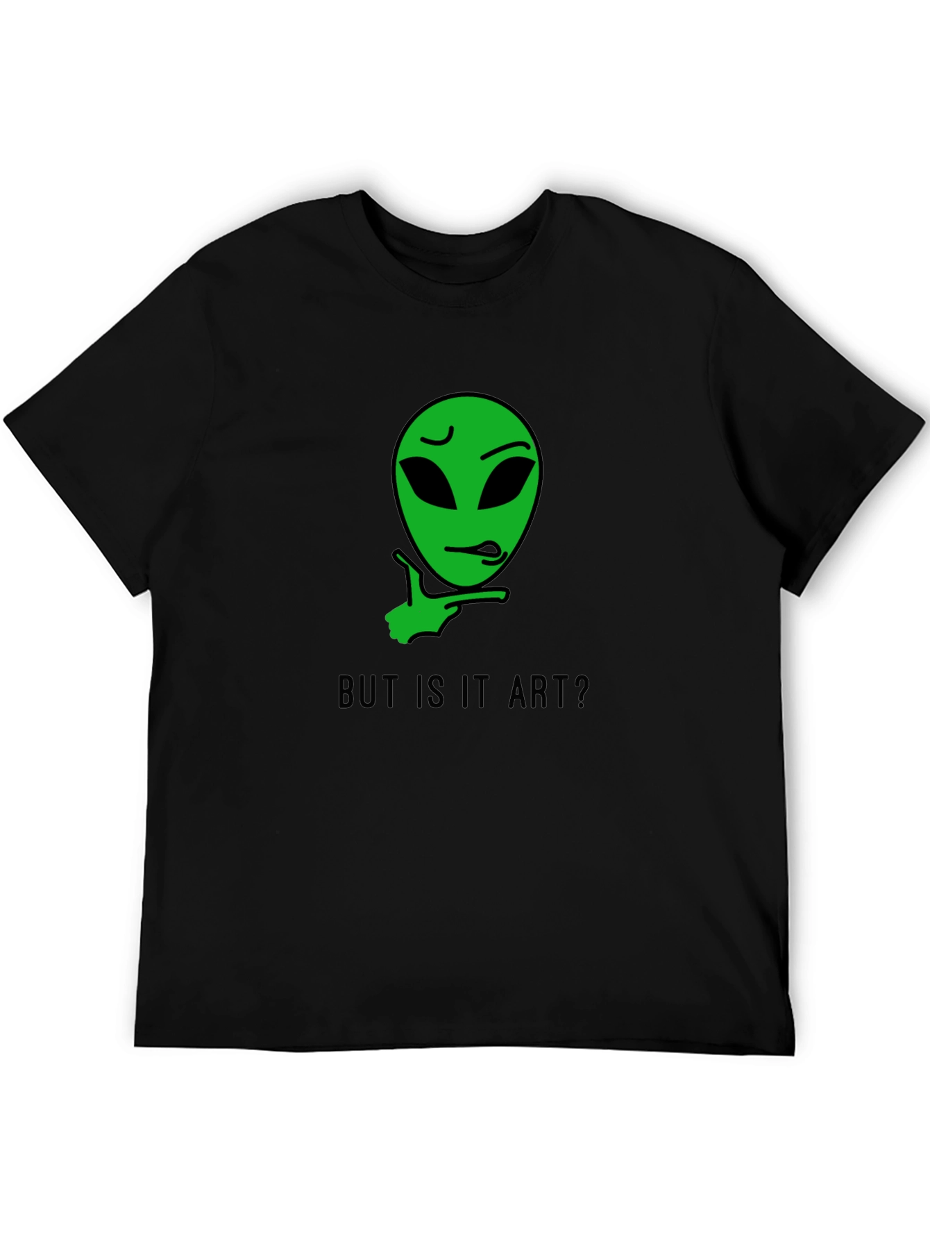 Black But is it Art? Alien Graphic Tee view 5