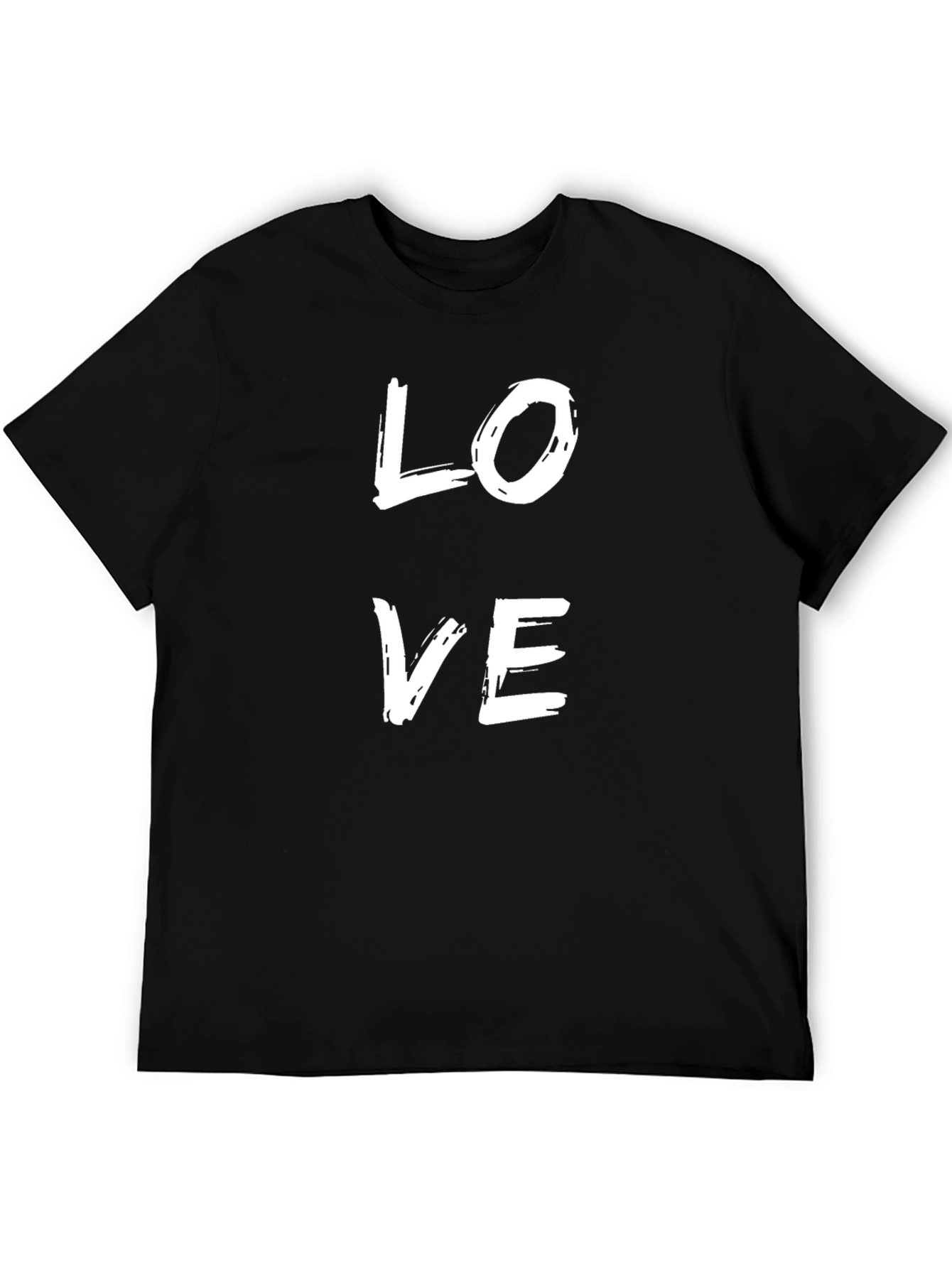 Black Love Graphic Tee - Stylish Black T-Shirt view 5
