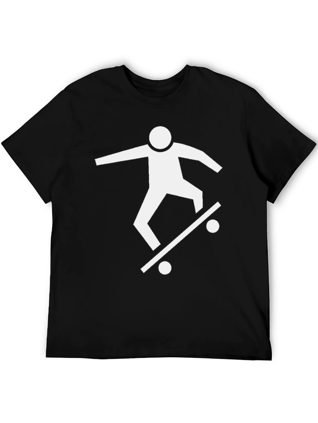 Black Skateboarder Graphic Tee - Black view 5