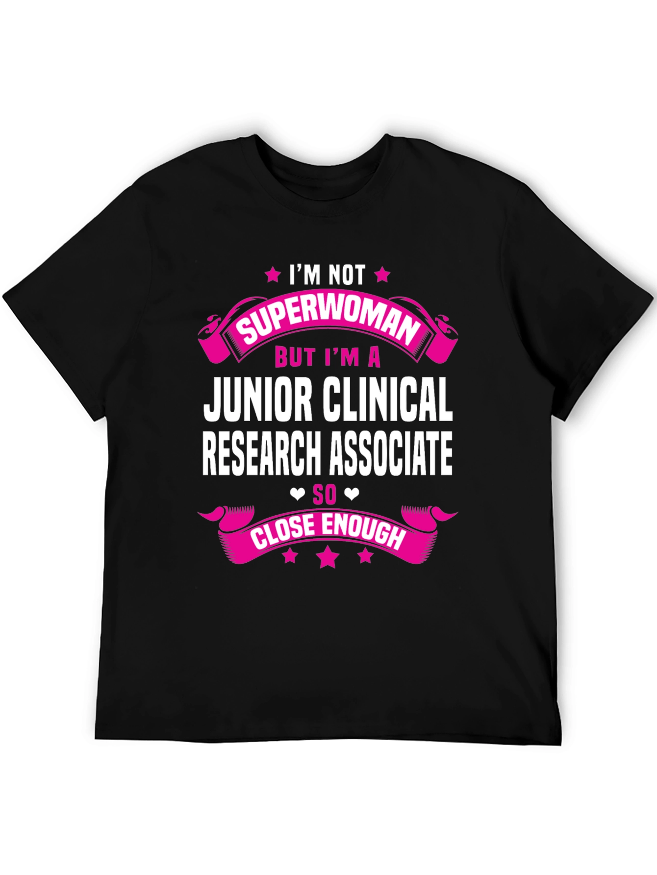 Black Junior Clinical Research Associate T-Shirt view 5