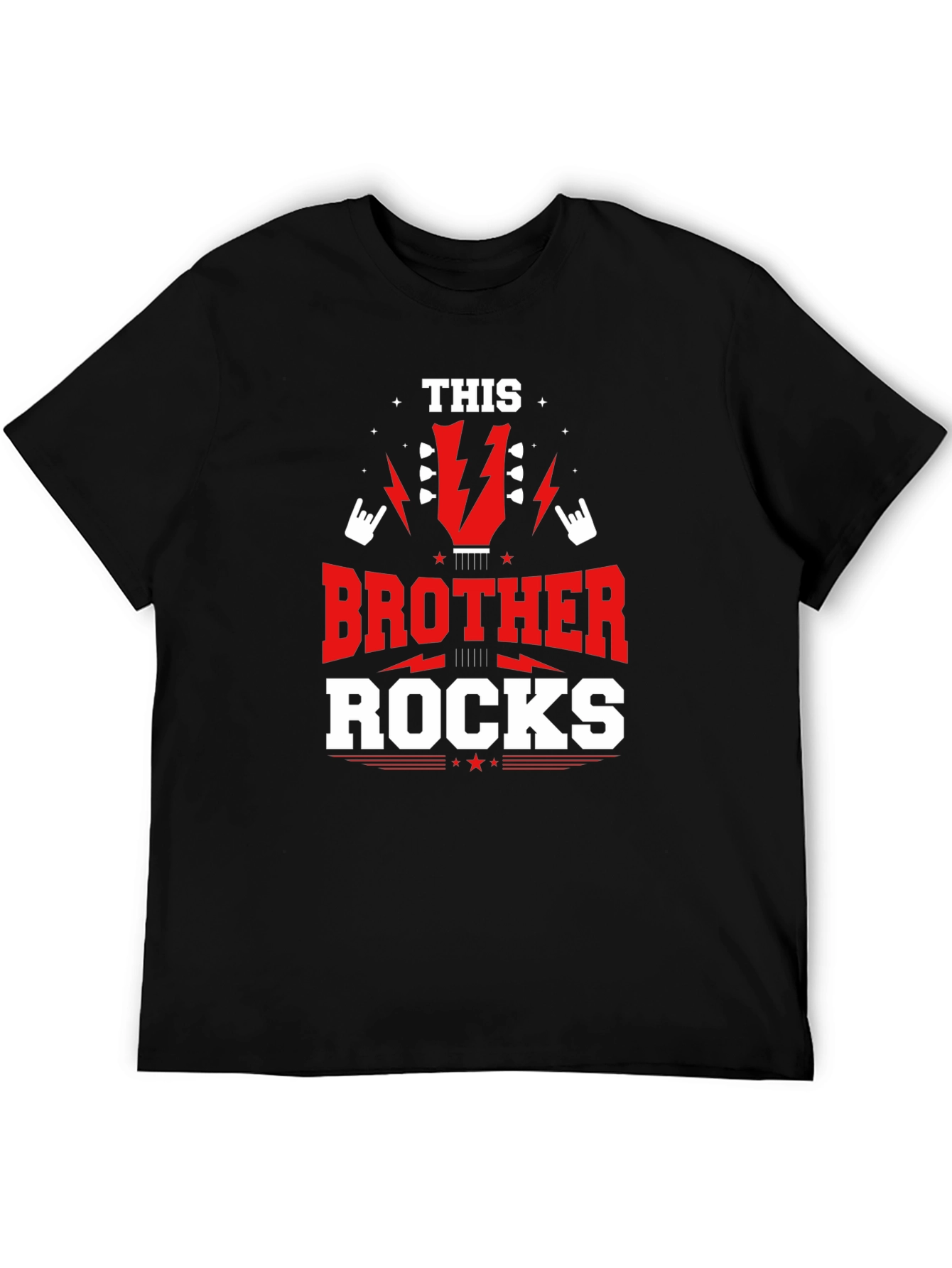 Black This Brother Rocks Graphic T-Shirt view 5