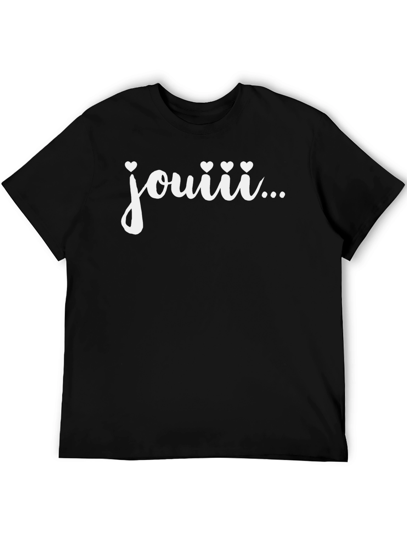 Black Jouiii T-Shirt - Express Your Joy! view 5