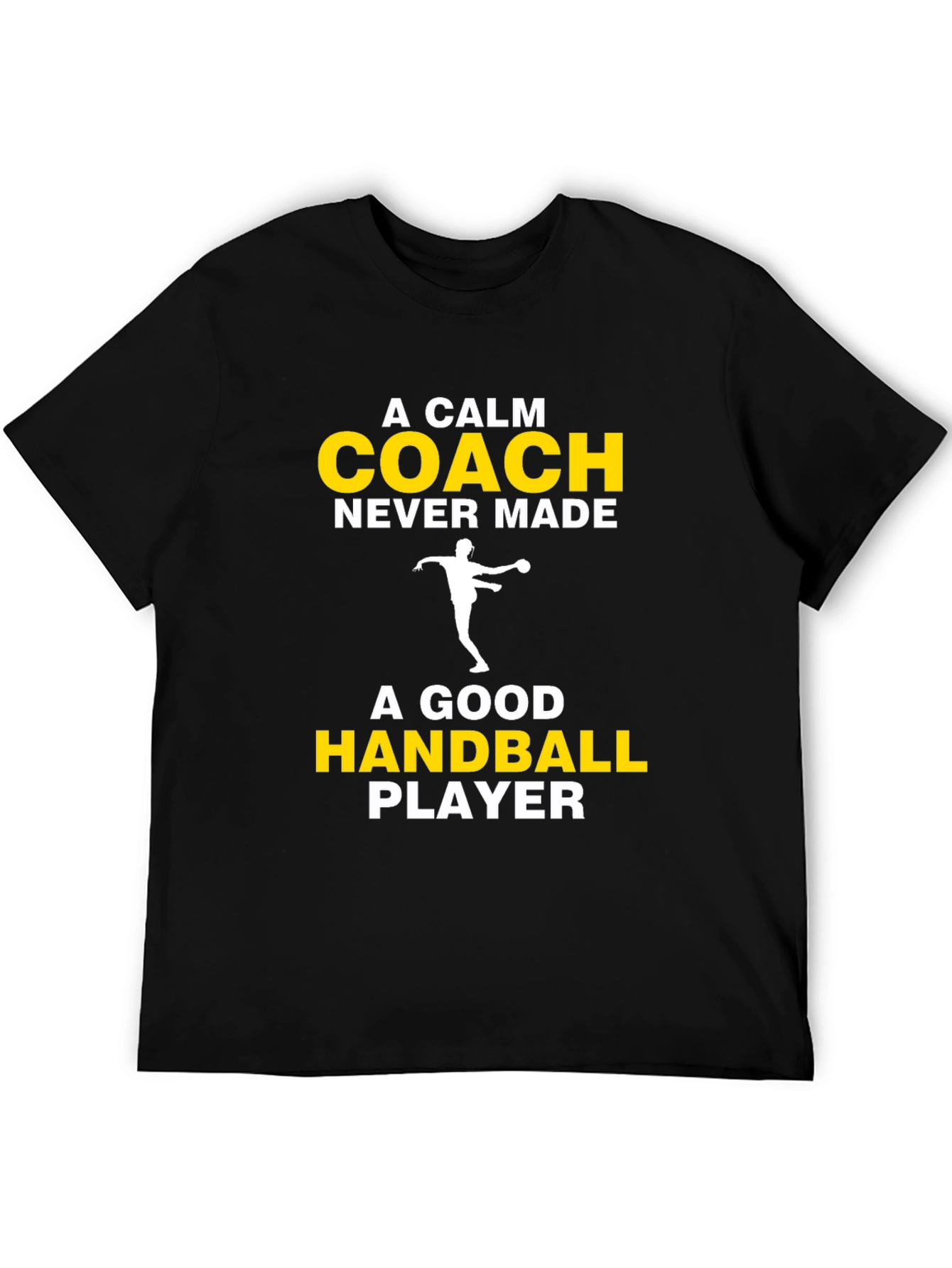Black Handball Coach T-Shirt - Funny Player Gift view 5