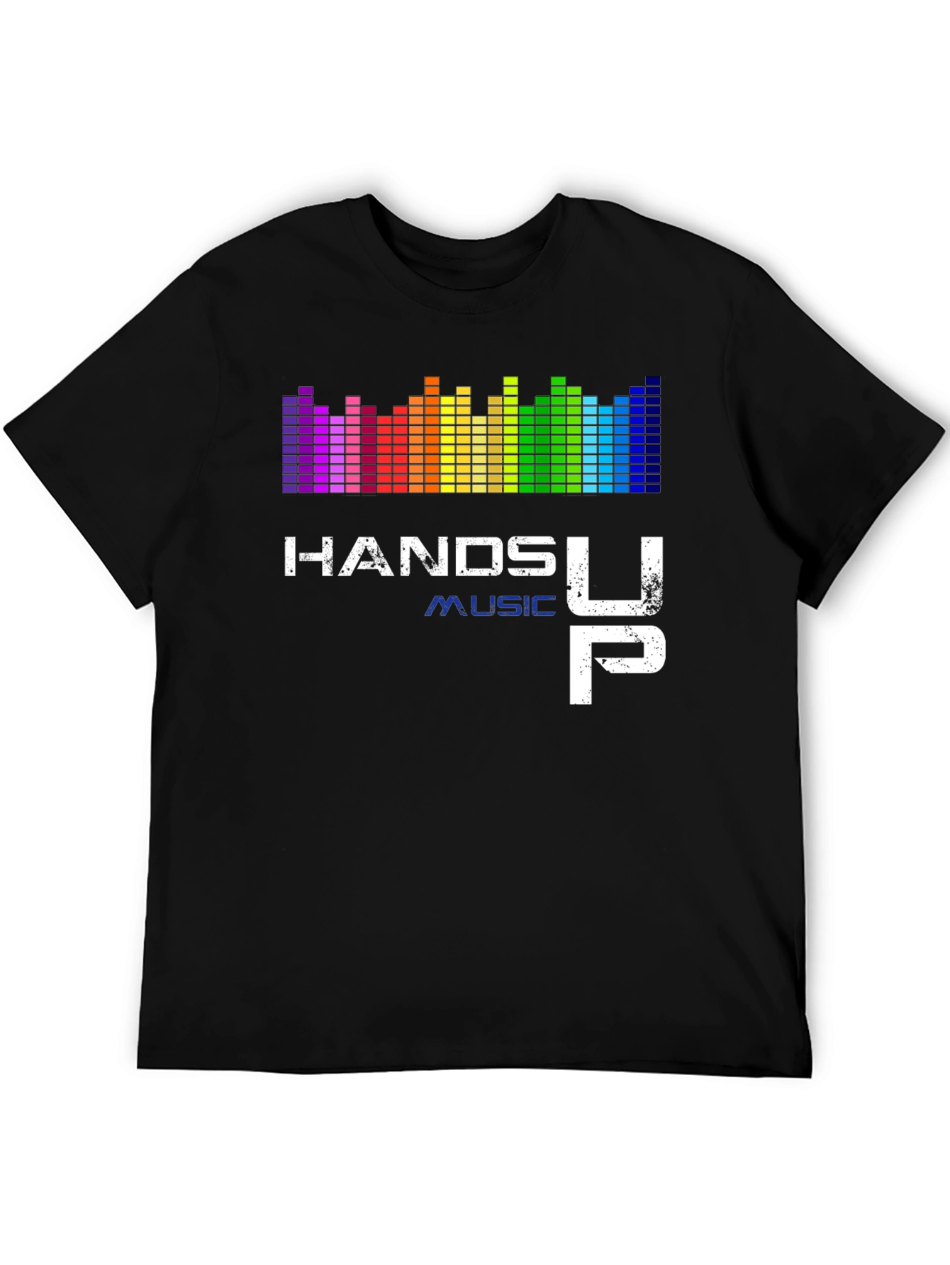Black Hands Up Music Graphic Tee view 5