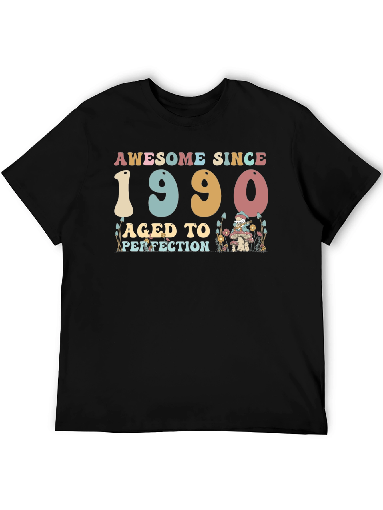 Black Awesome Since 1990 T-Shirt - Aged to Perfection view 5