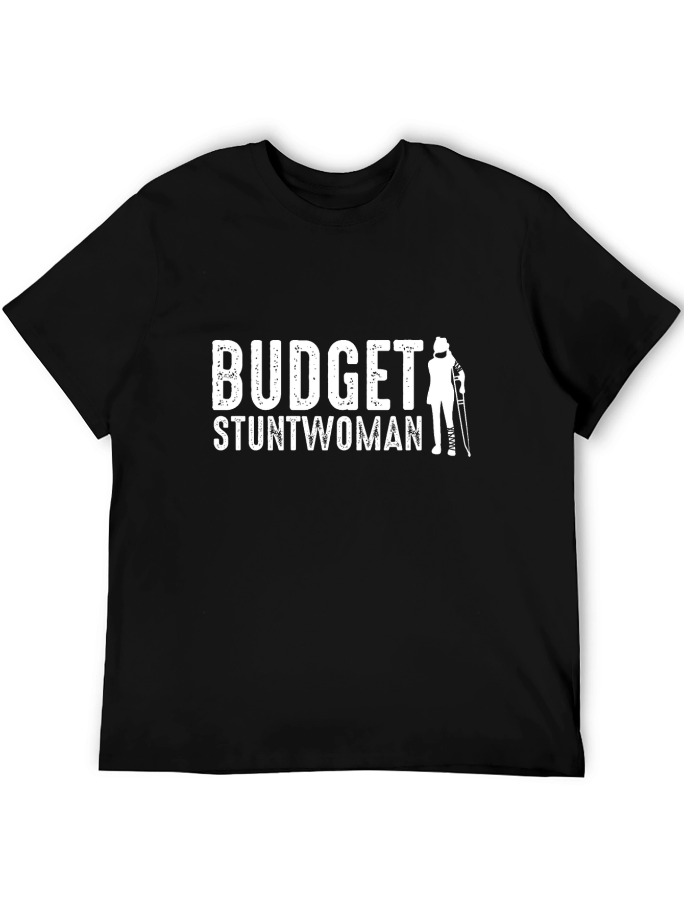Black Budget Stuntwoman T-Shirt - Unique Graphic Tee view 5