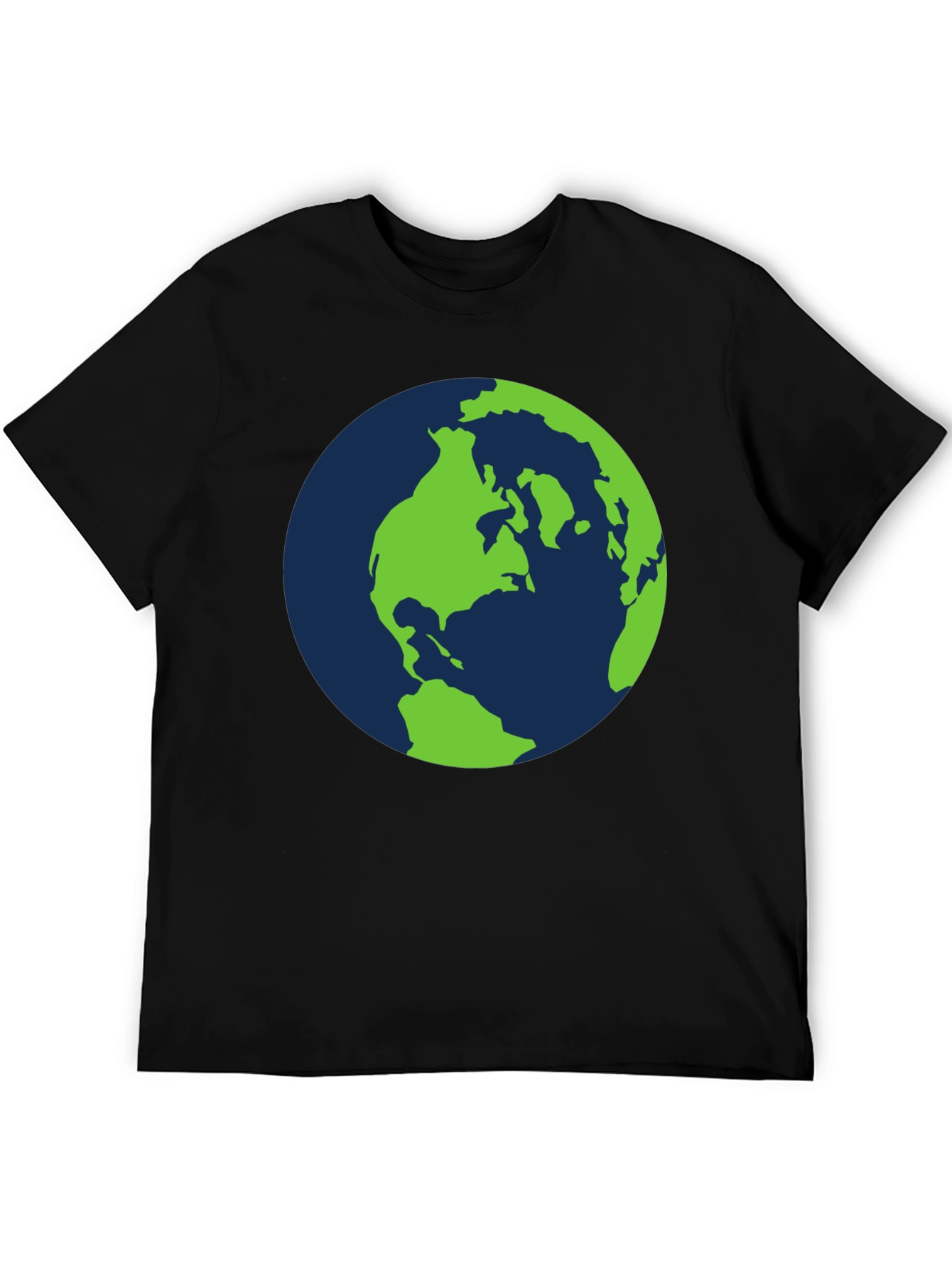 Black Earth Graphic T-Shirt - Black Cotton Tee view 5