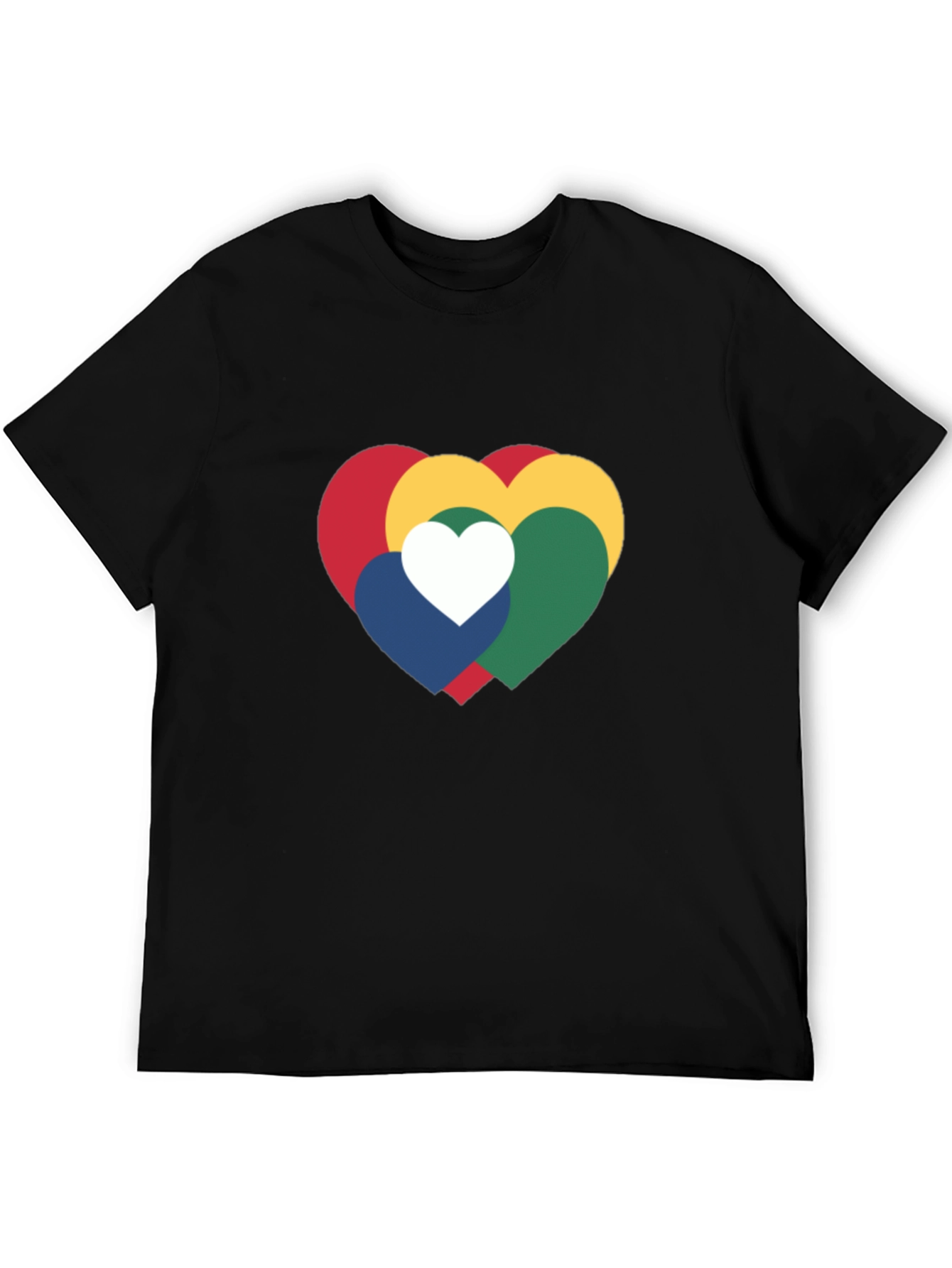 Black Heart Graphic Black T-Shirt view 5