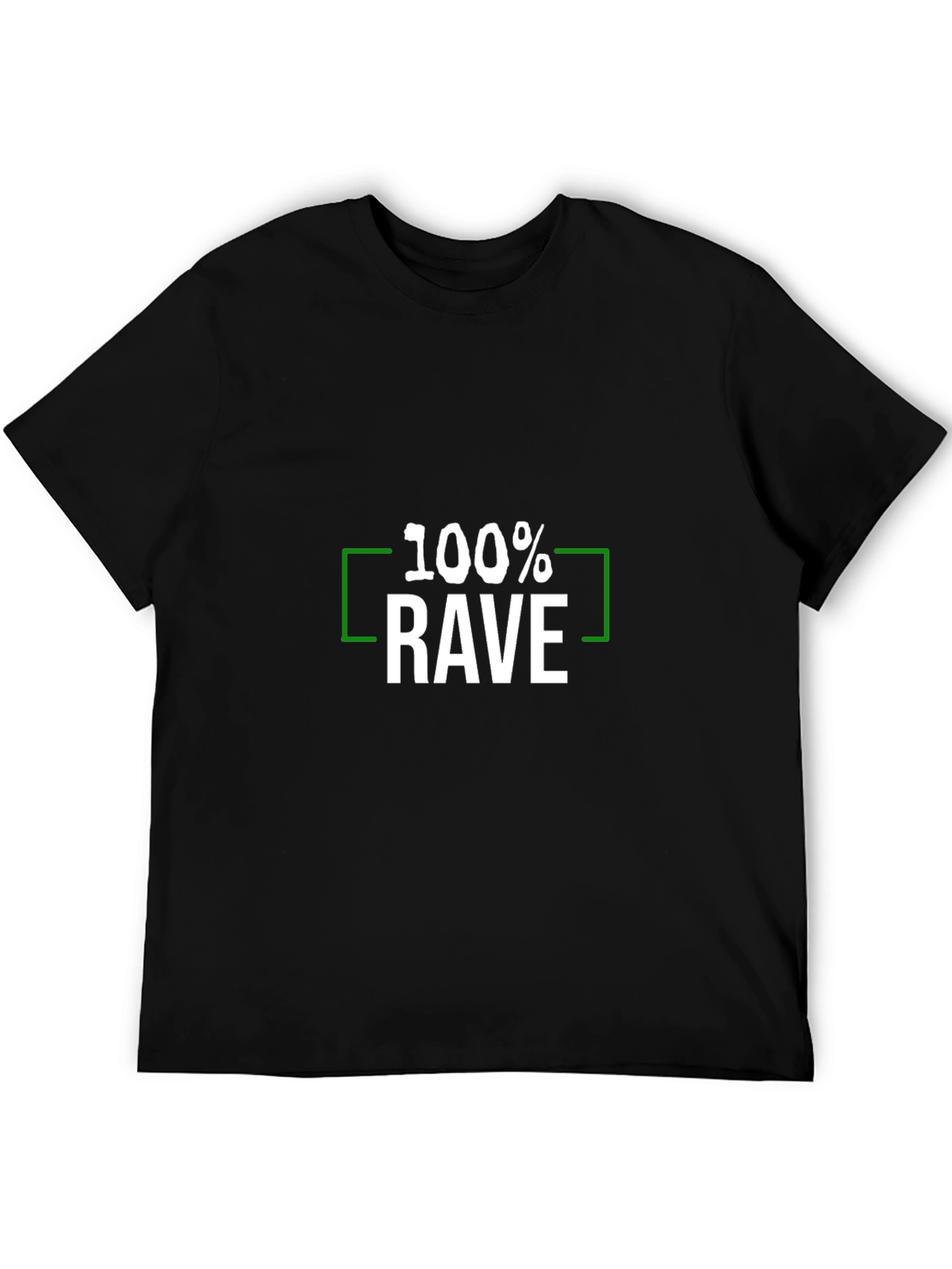 100% Rave Graphic Tee - Black Short Sleeve T-Shirt - 5