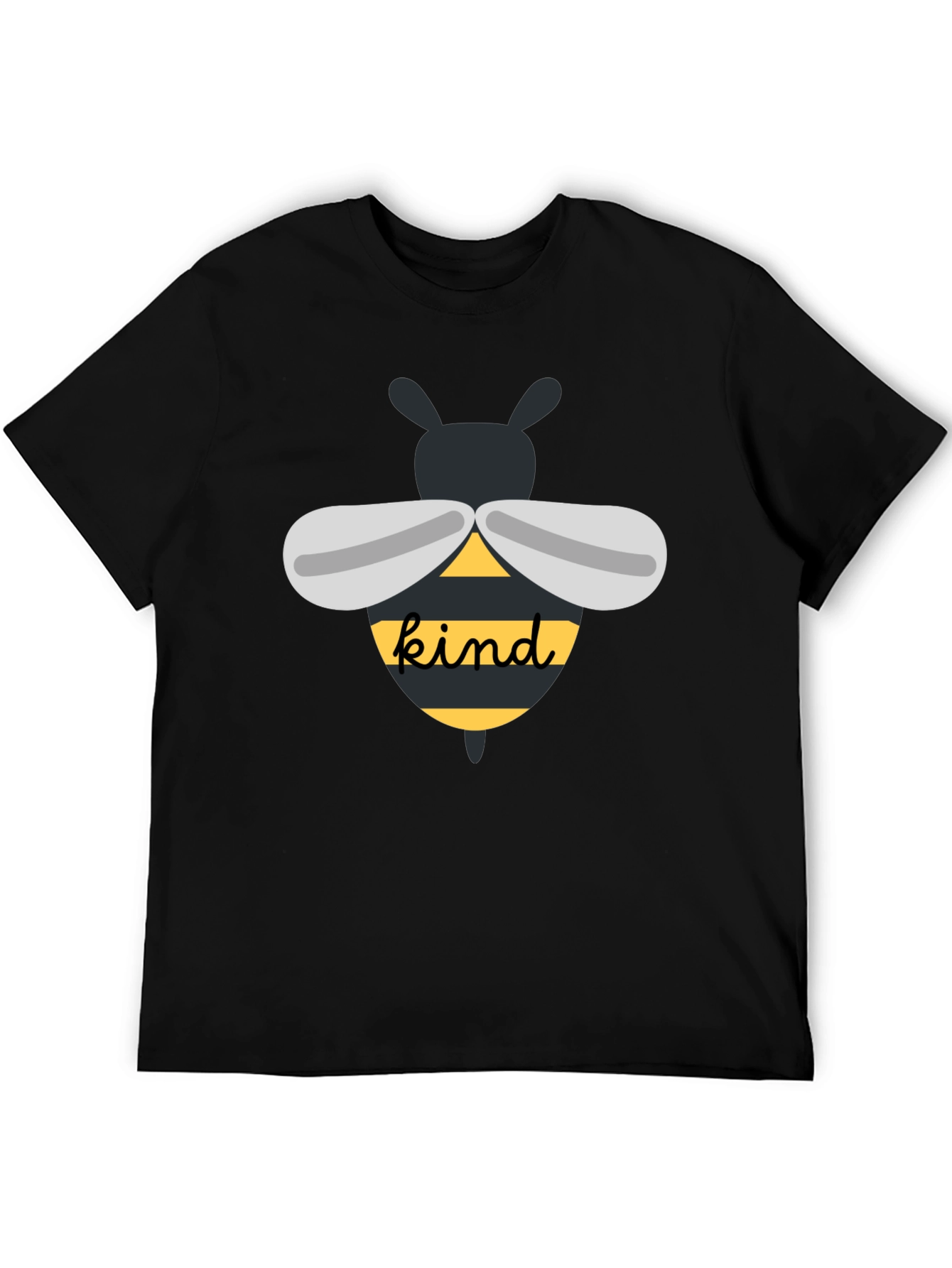 Black Bee Kind T-Shirt: Cute Inspirational Graphic Tee view 5