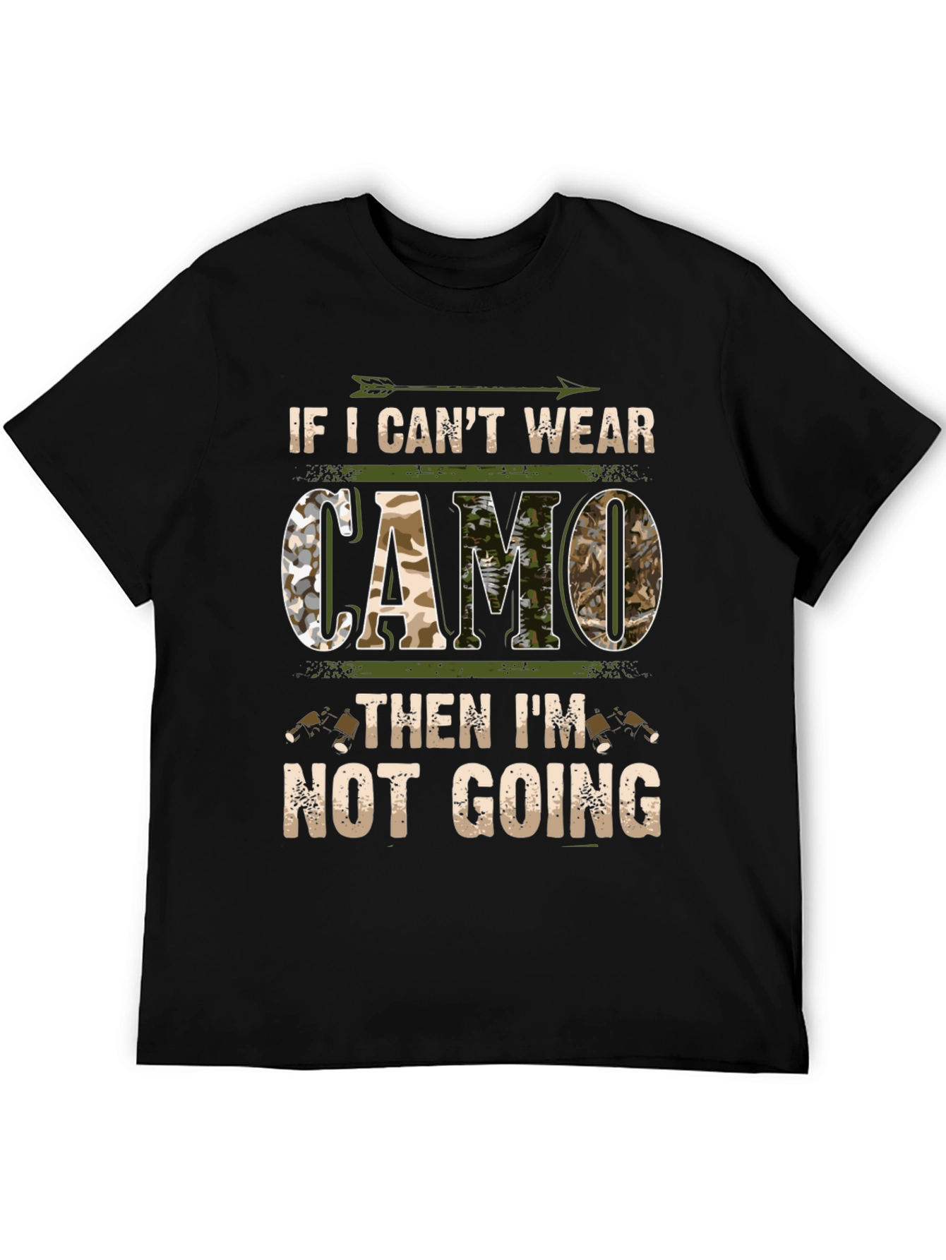 Black Camo Lover Tee: If I Can't Wear Camo... view 5