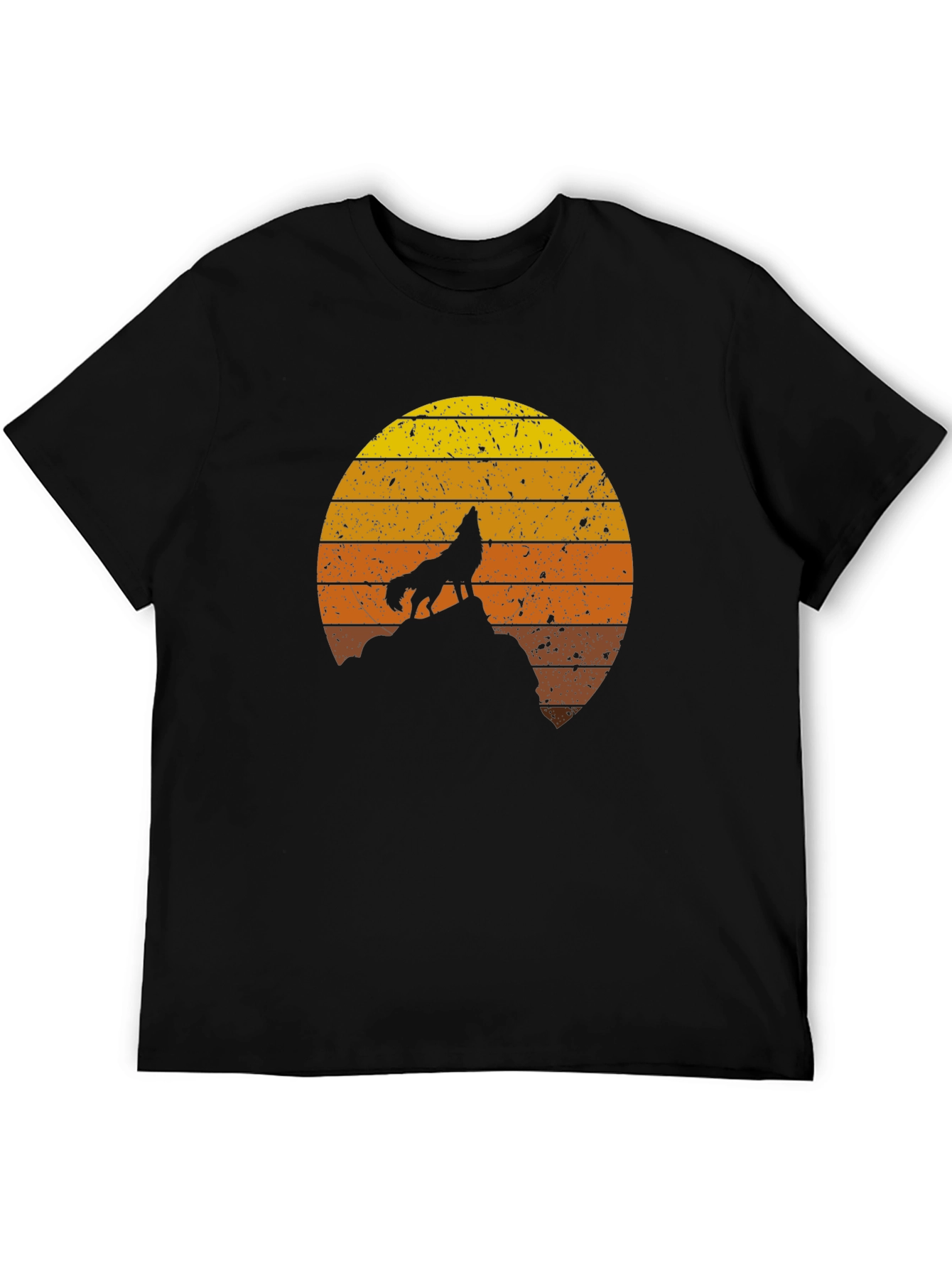 Black Wolf Sunset Graphic Tee - Unisex view 5