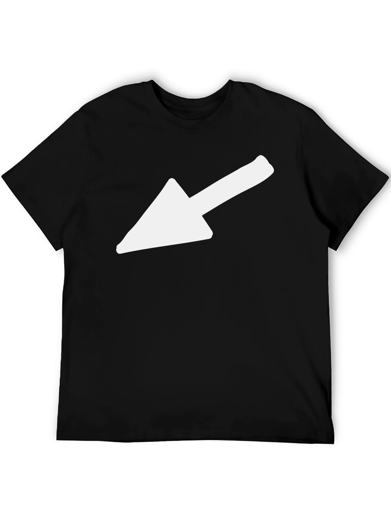Black Arrow Graphic Tee - Casual Black T-Shirt view 5