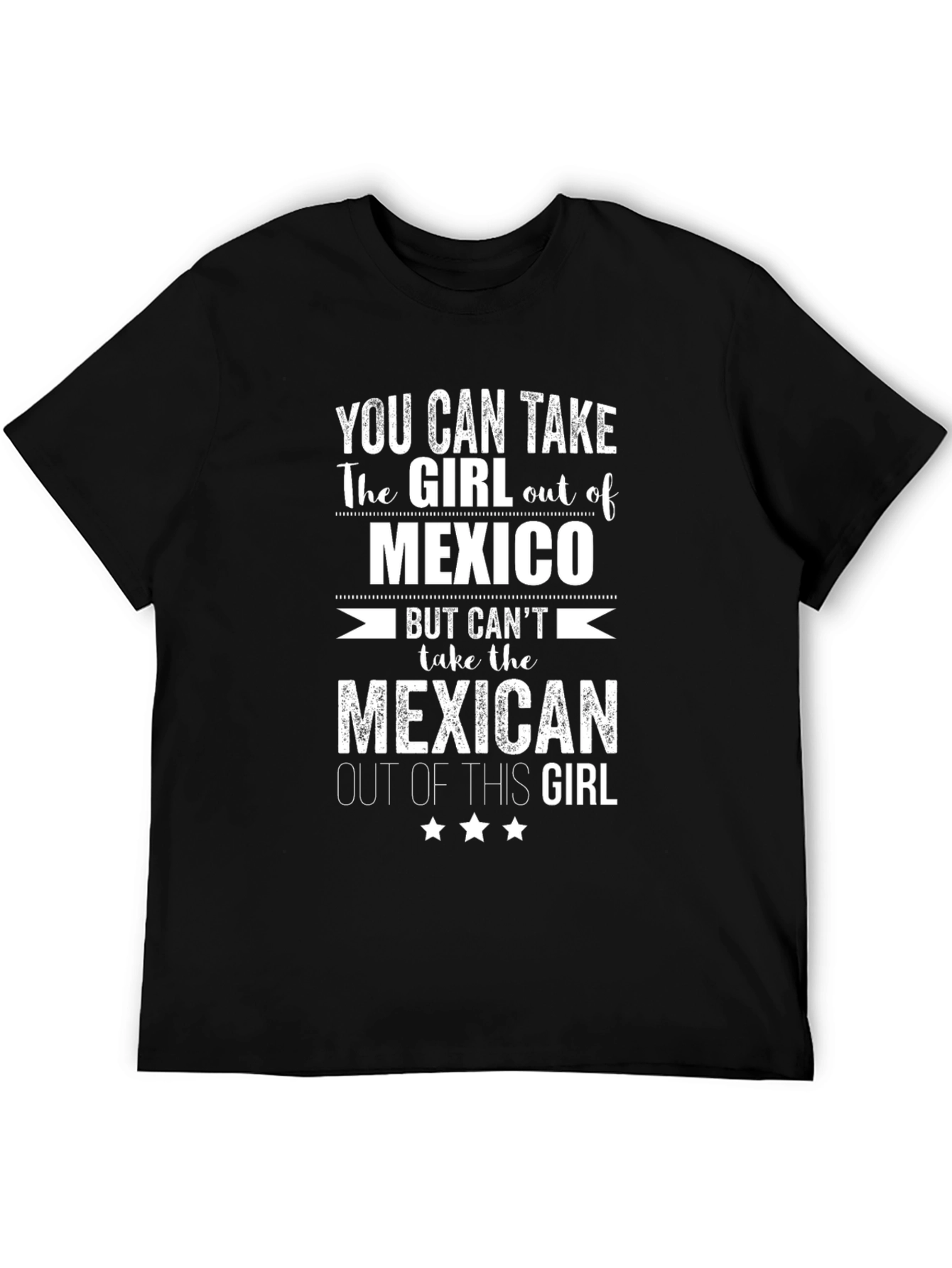 Black Funny Mexican Girl T-Shirt - Mexico Pride Tee view 5