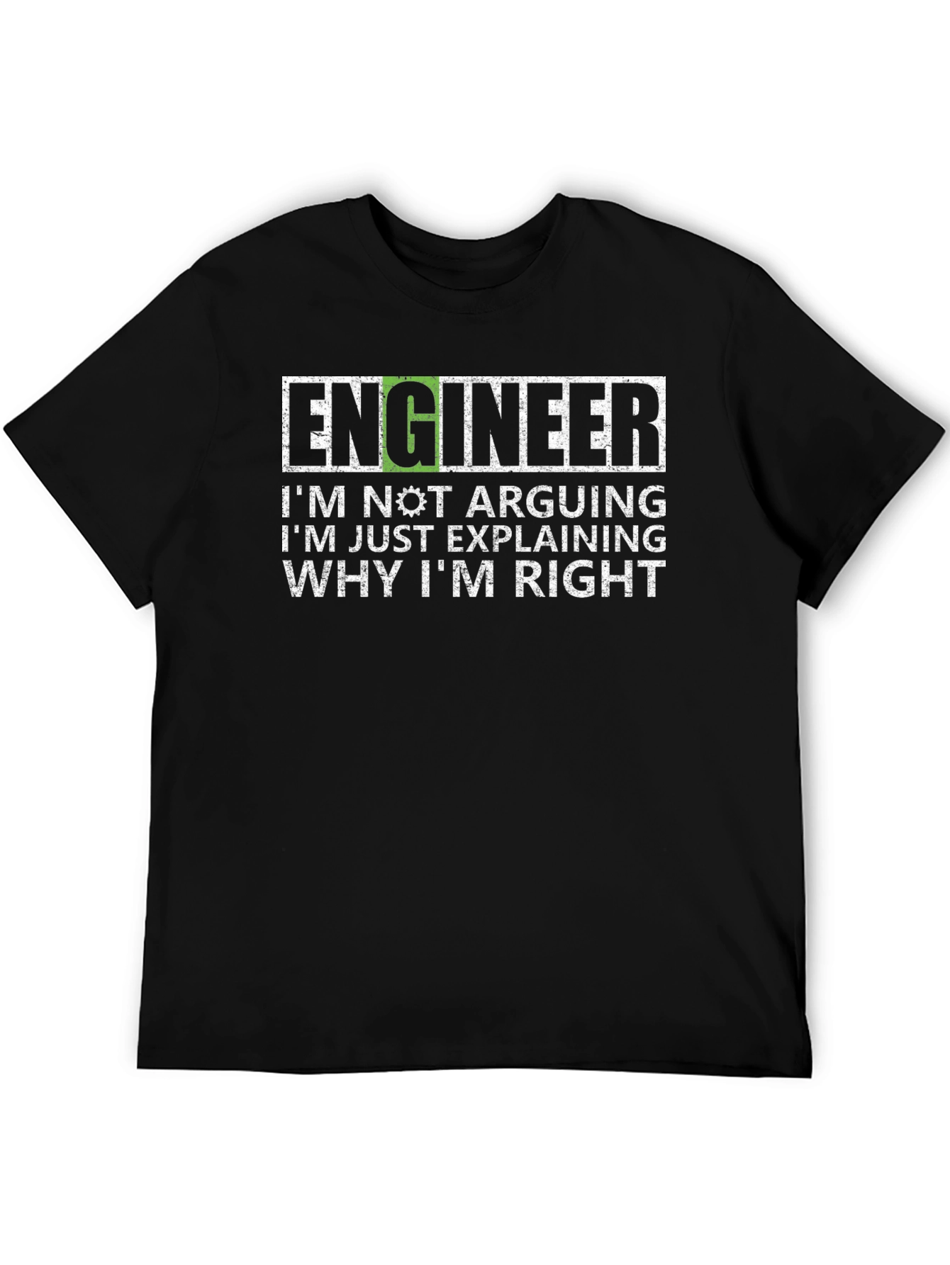 Black Engineer Explaining T-Shirt - Funny Sarcastic Tee view 5
