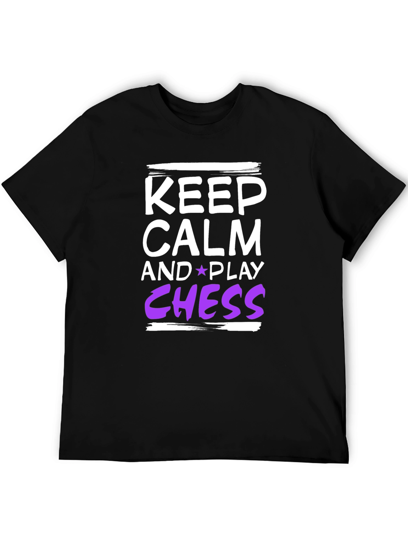Black Keep Calm and Play Chess T-Shirt view 5