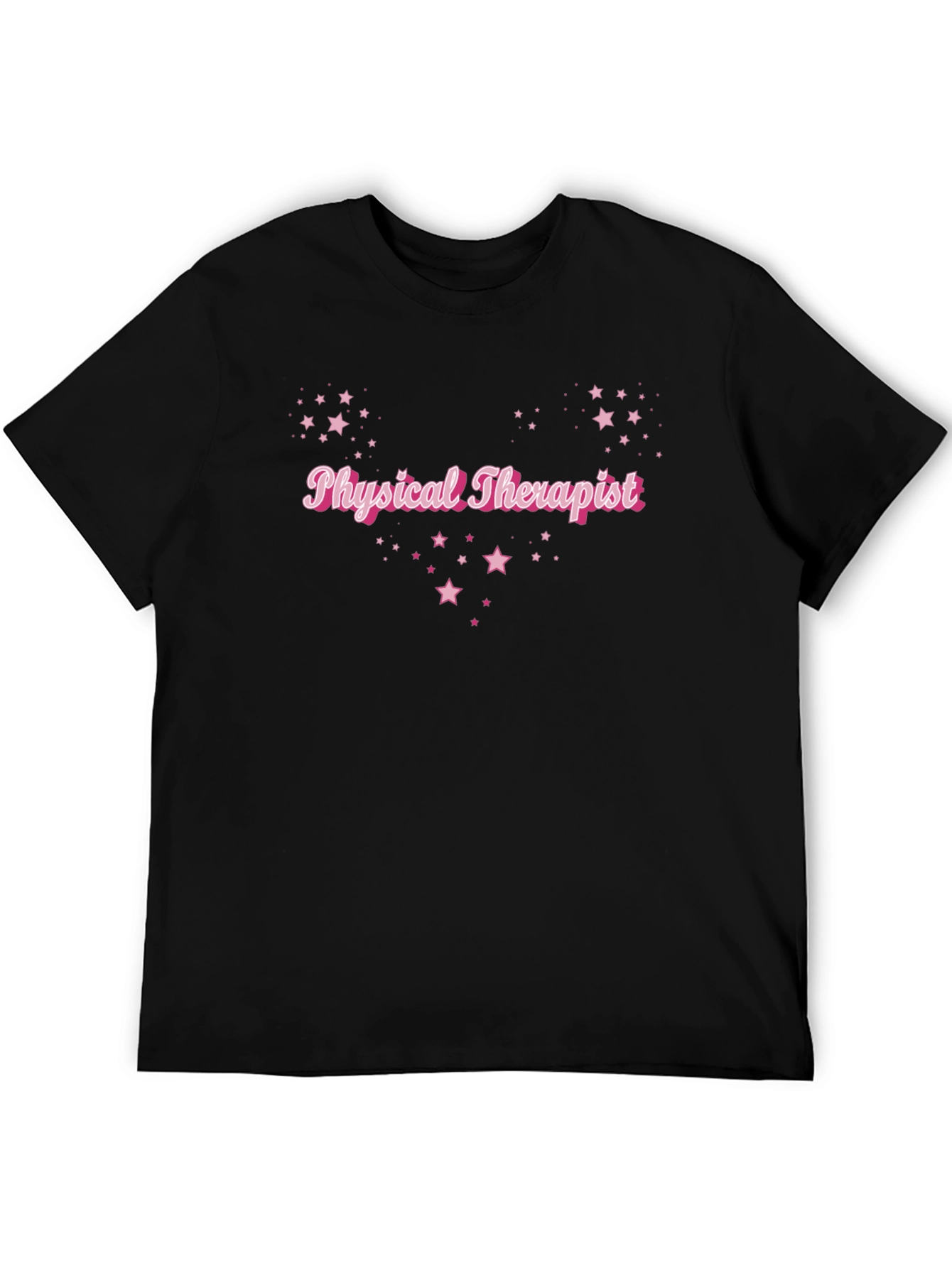 Black Physical Therapist Star T-Shirt view 5