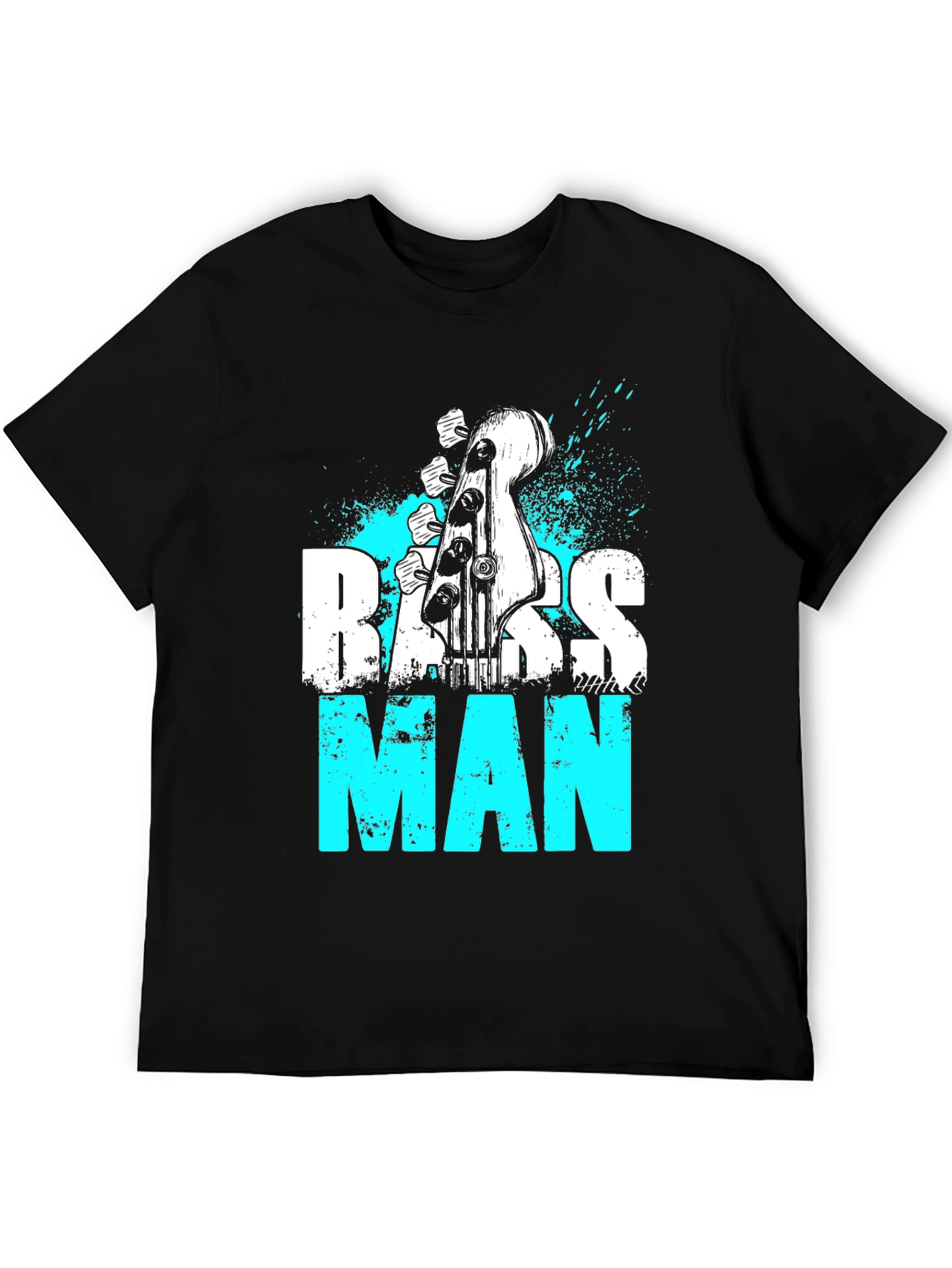 Black Bassman Graphic Tee - Musician T-Shirt view 5