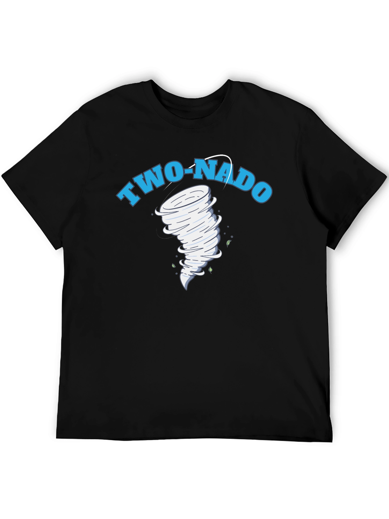 Black Two-Nado Graphic Print Black T-Shirt view 5