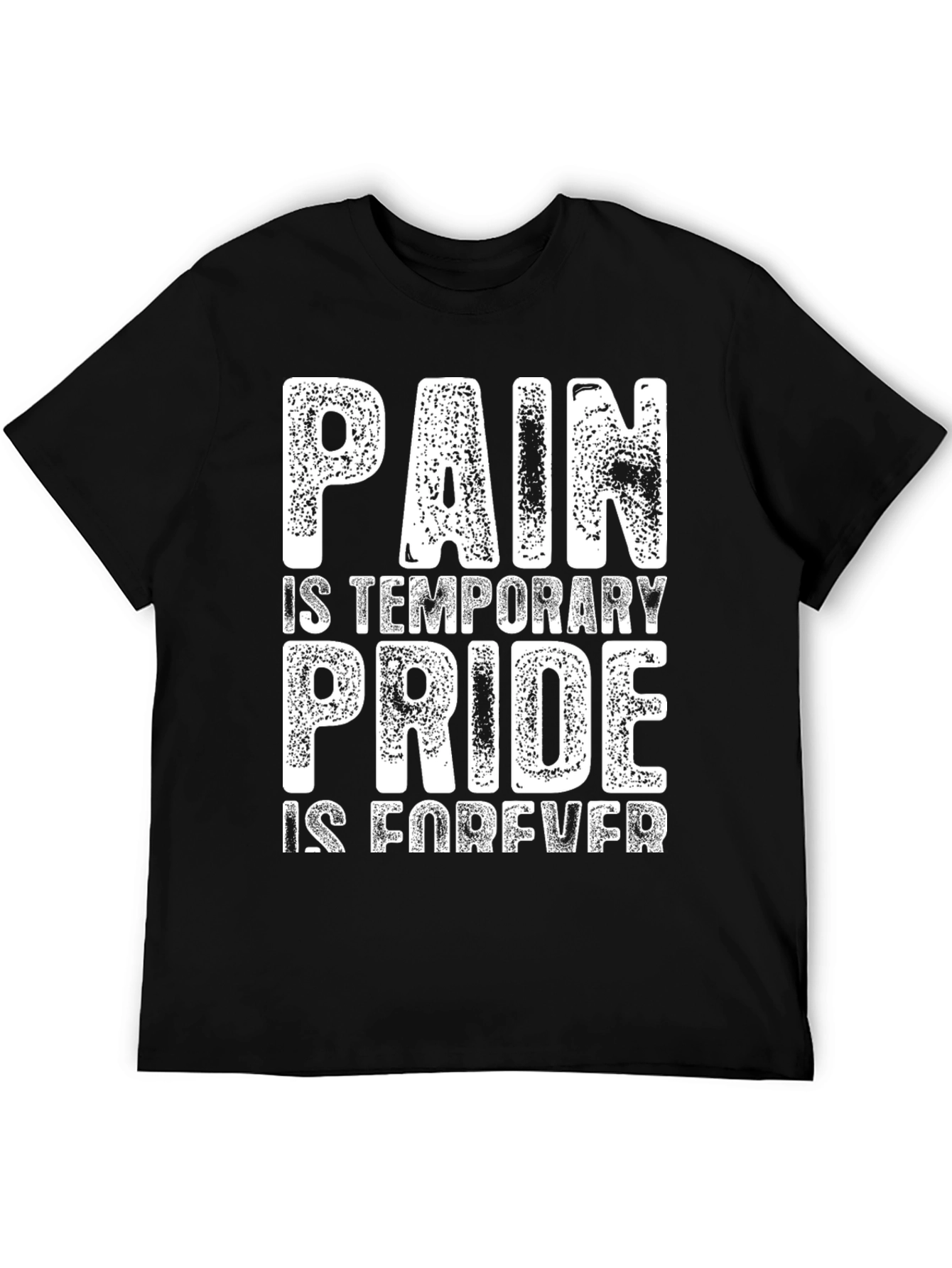 Black Pain is Temporary Pride is Forever T-Shirt view 5