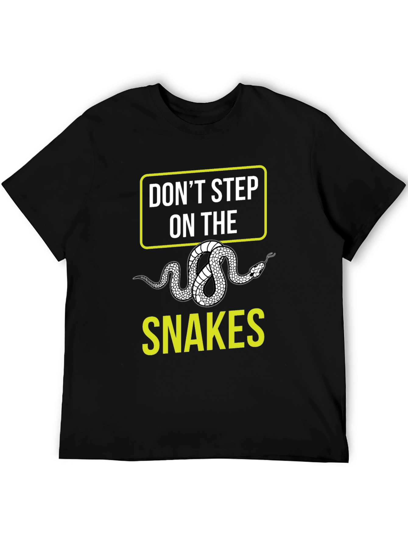 Black Don't Step on the Snakes Graphic T-Shirt view 5