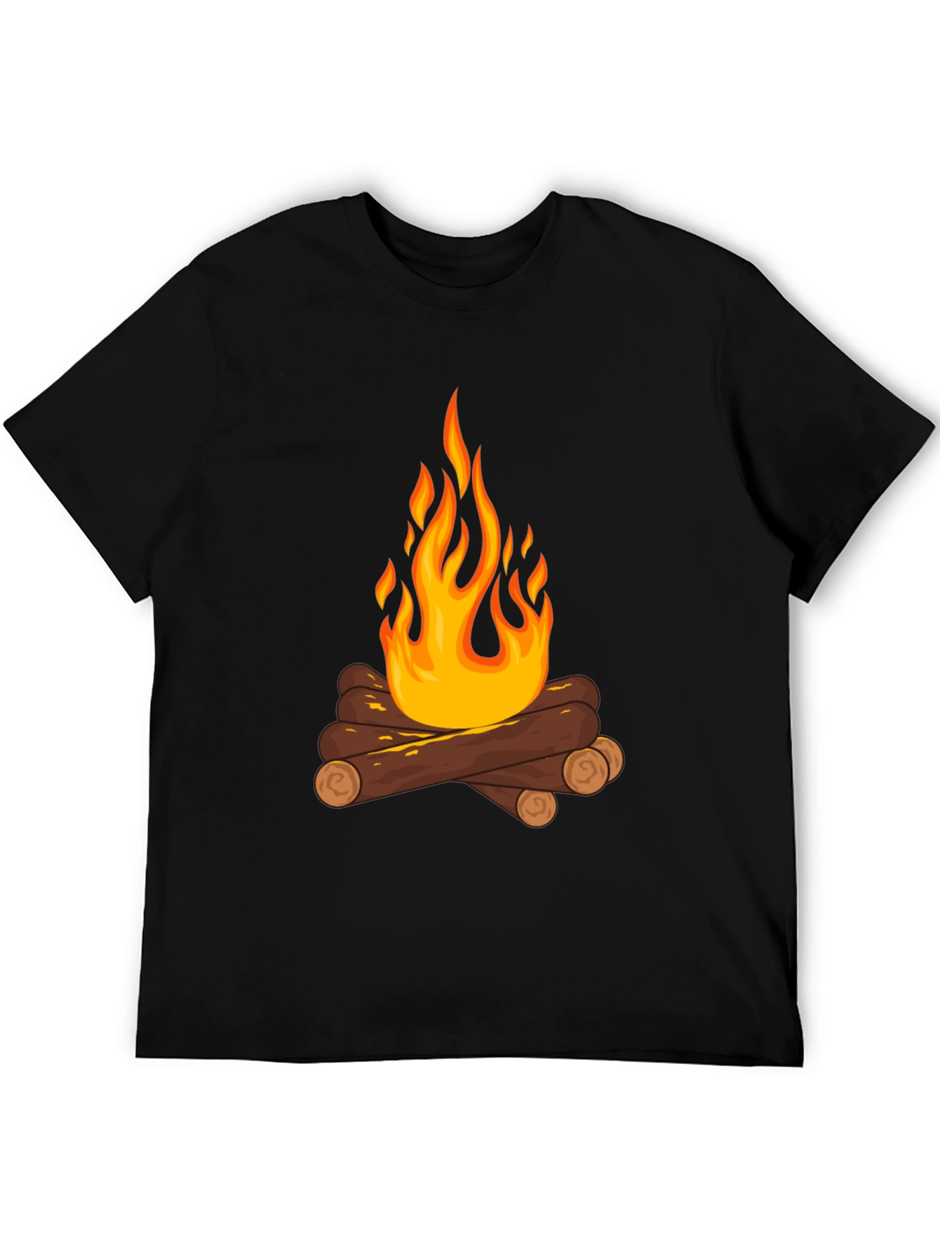 Black Campfire Graphic Tee - Cozy Comfort view 5