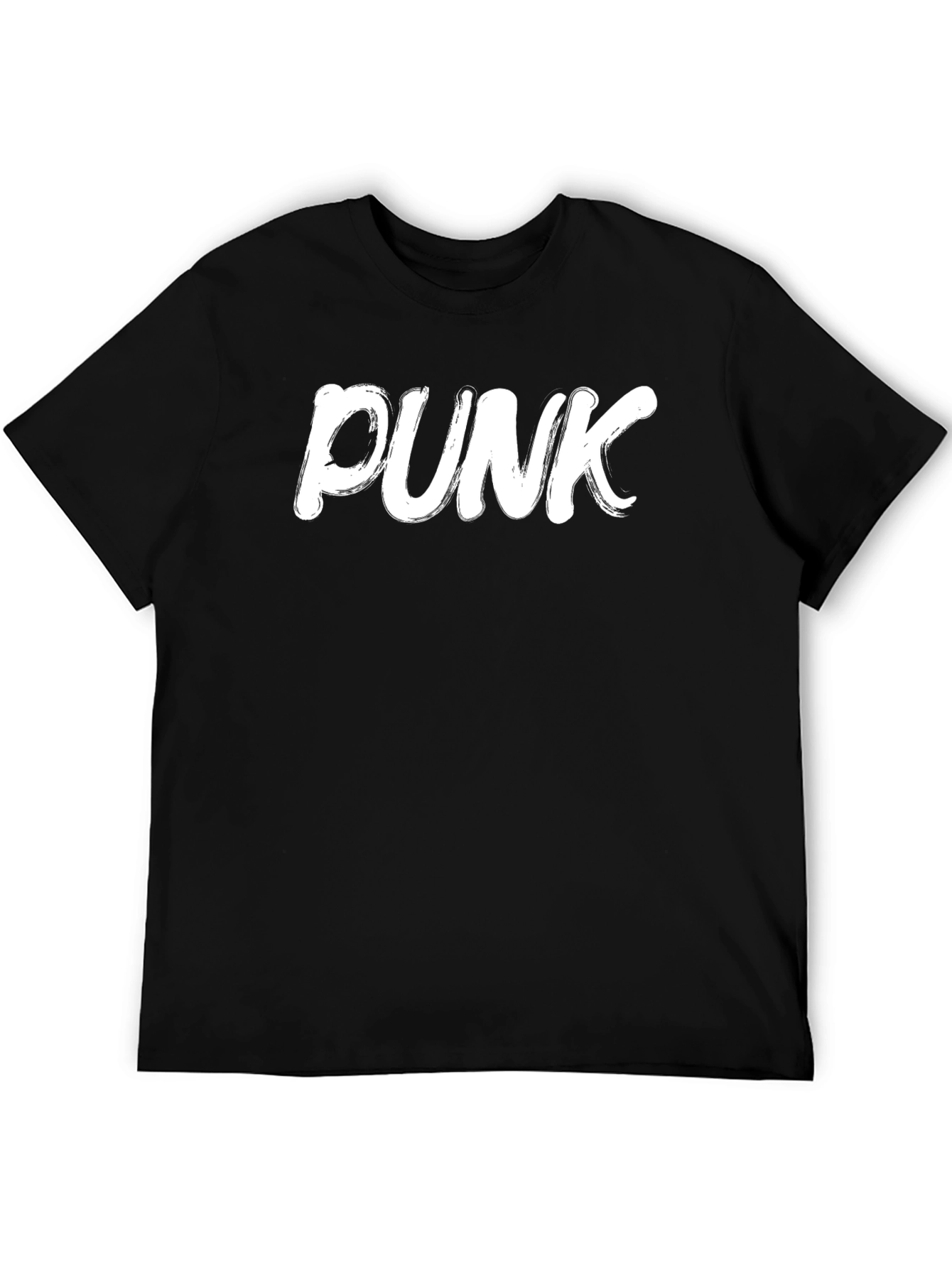 Black Black PUNK Graphic T-Shirt view 5