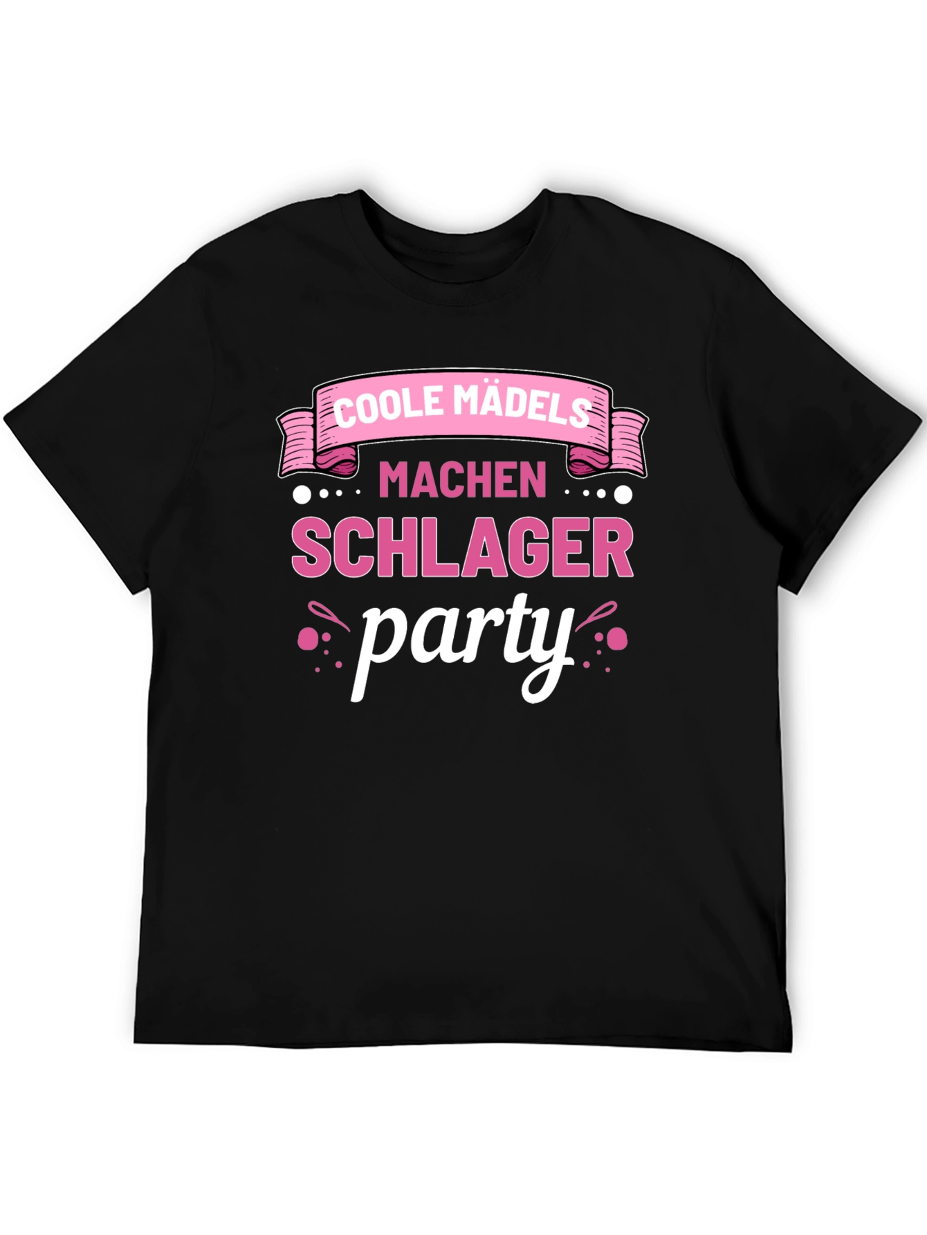 Black Cool Girls Schlager Party Black T-Shirt view 5