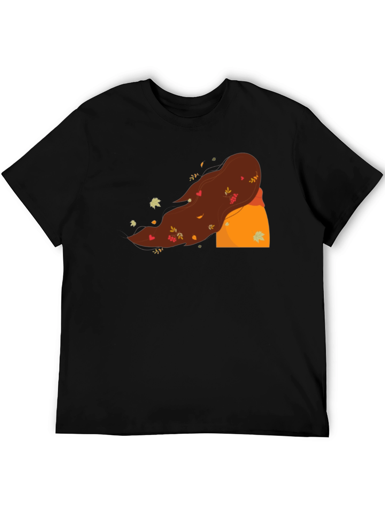 Black Autumn Winds T-Shirt - Unique Fall Design view 5