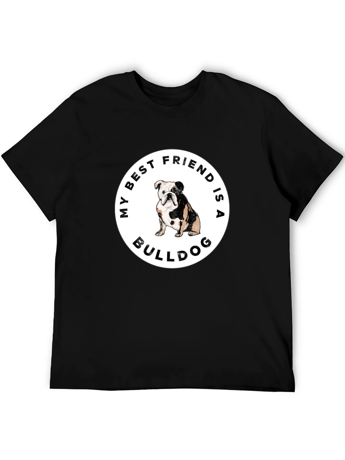 Black Bulldog Best Friend Graphic Tee view 5