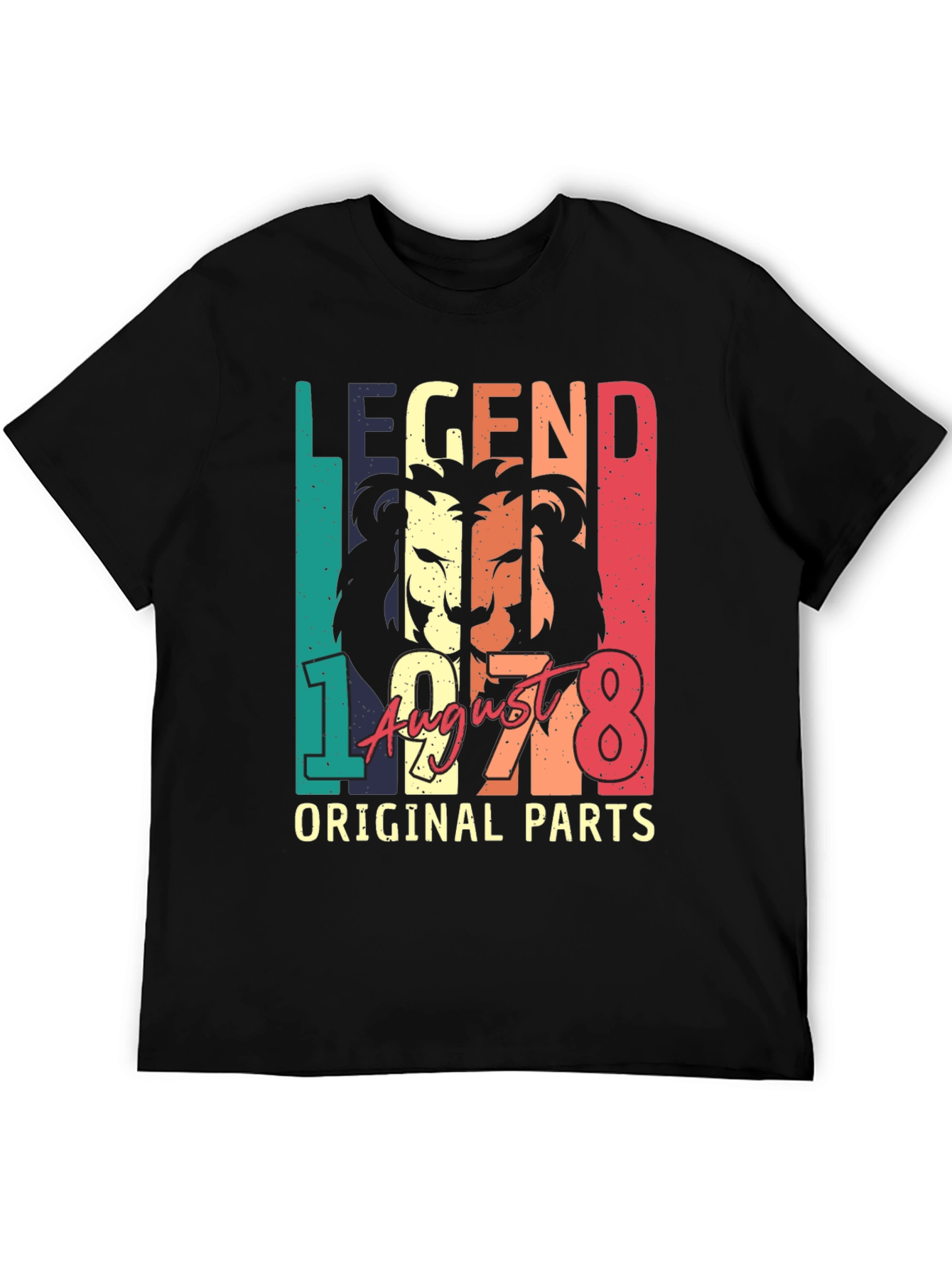 Black Legend Since August 1978 Lion Graphic T-Shirt view 5