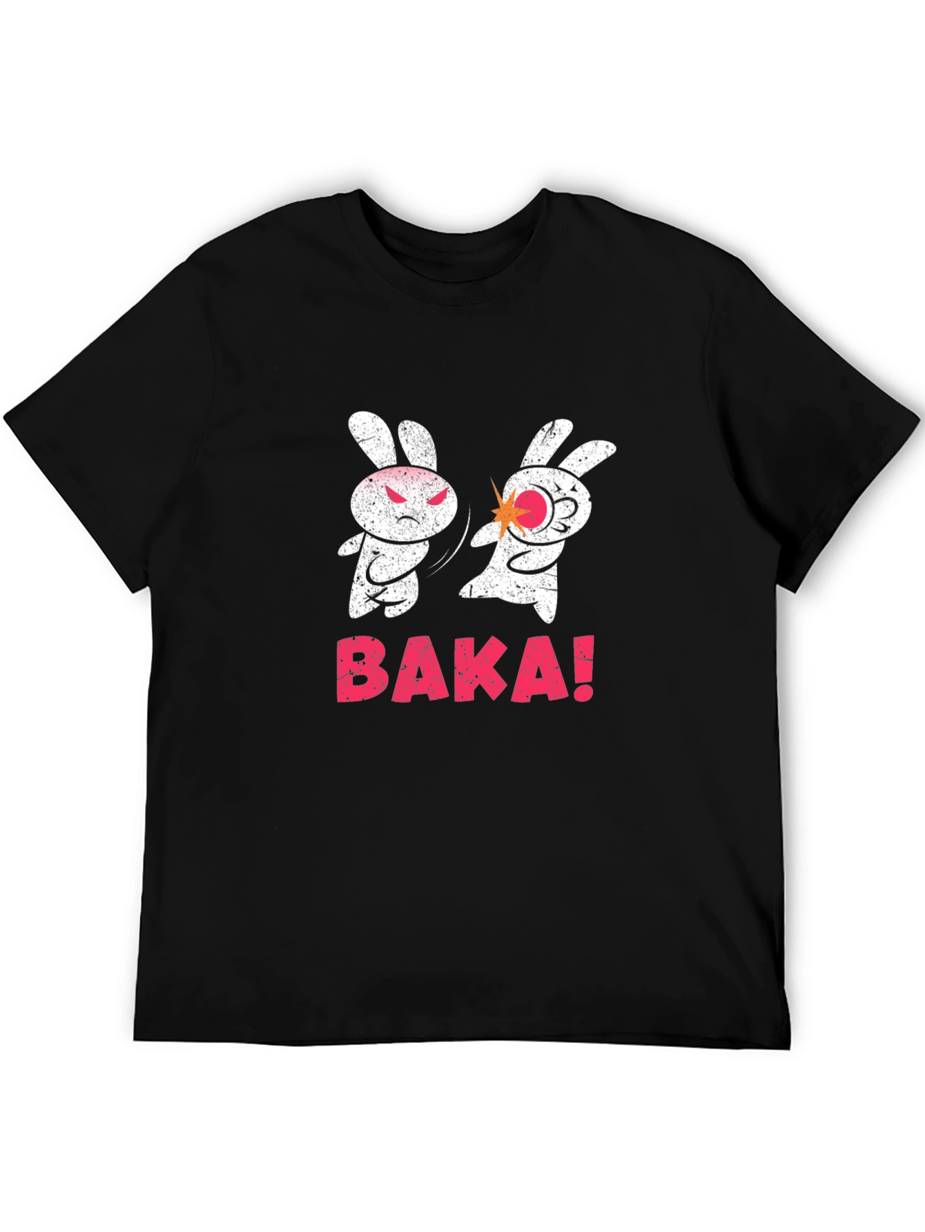 Black Baka Funny Bunny Slap T-Shirt view 5
