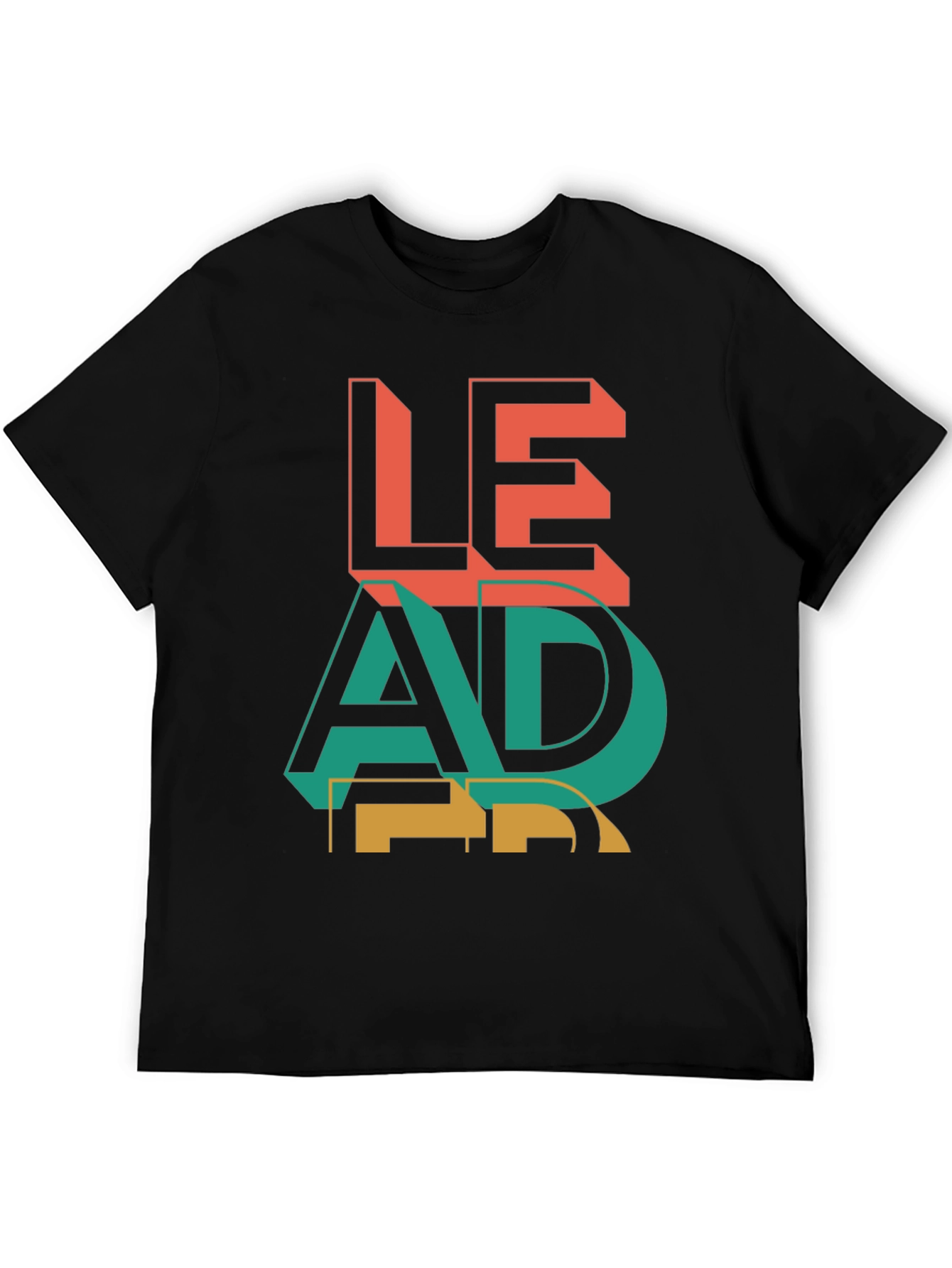 Black Bold Graphic Tee - LEAD view 5