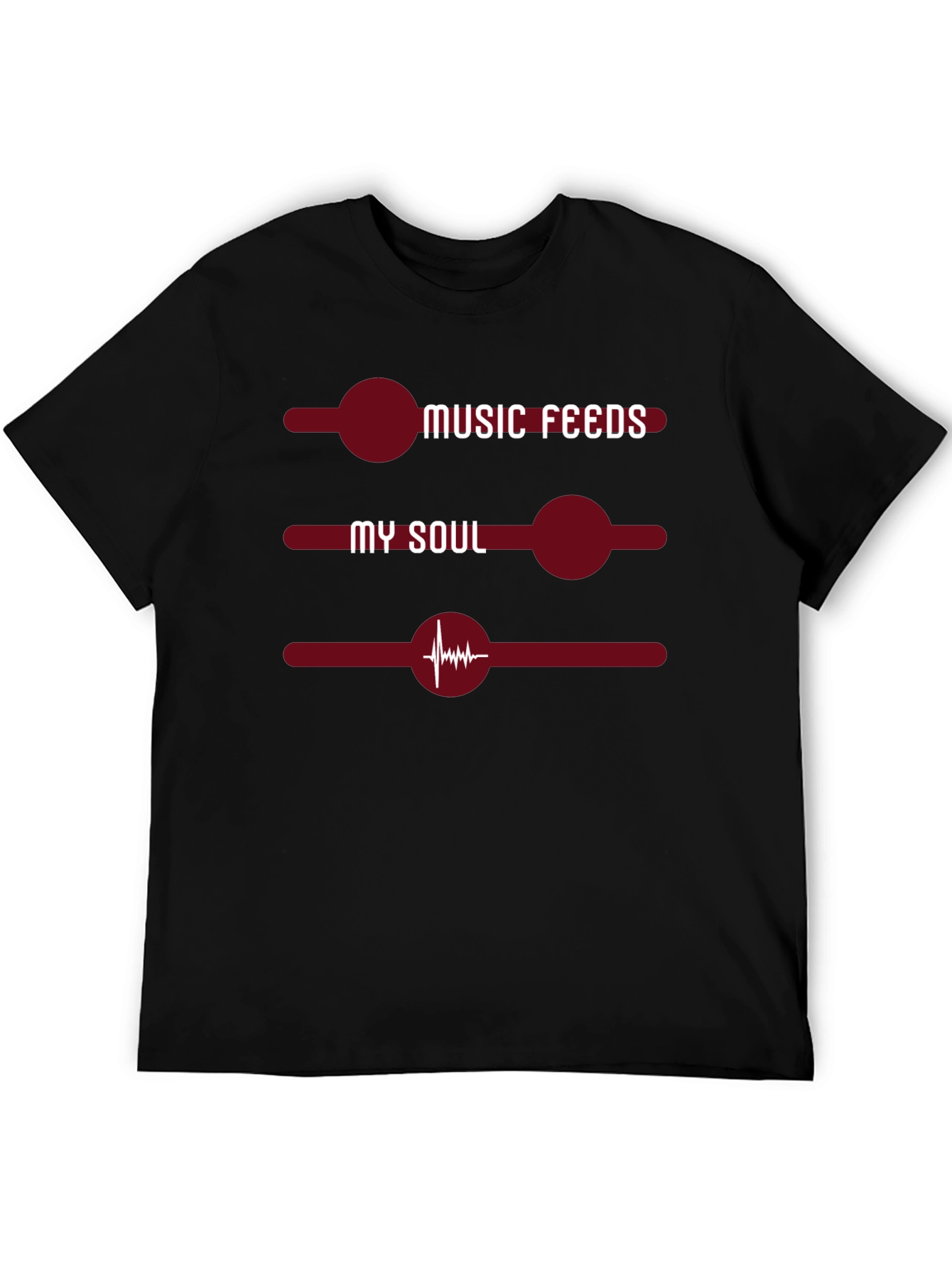 Black Music Feeds My Soul Graphic T-Shirt view 5