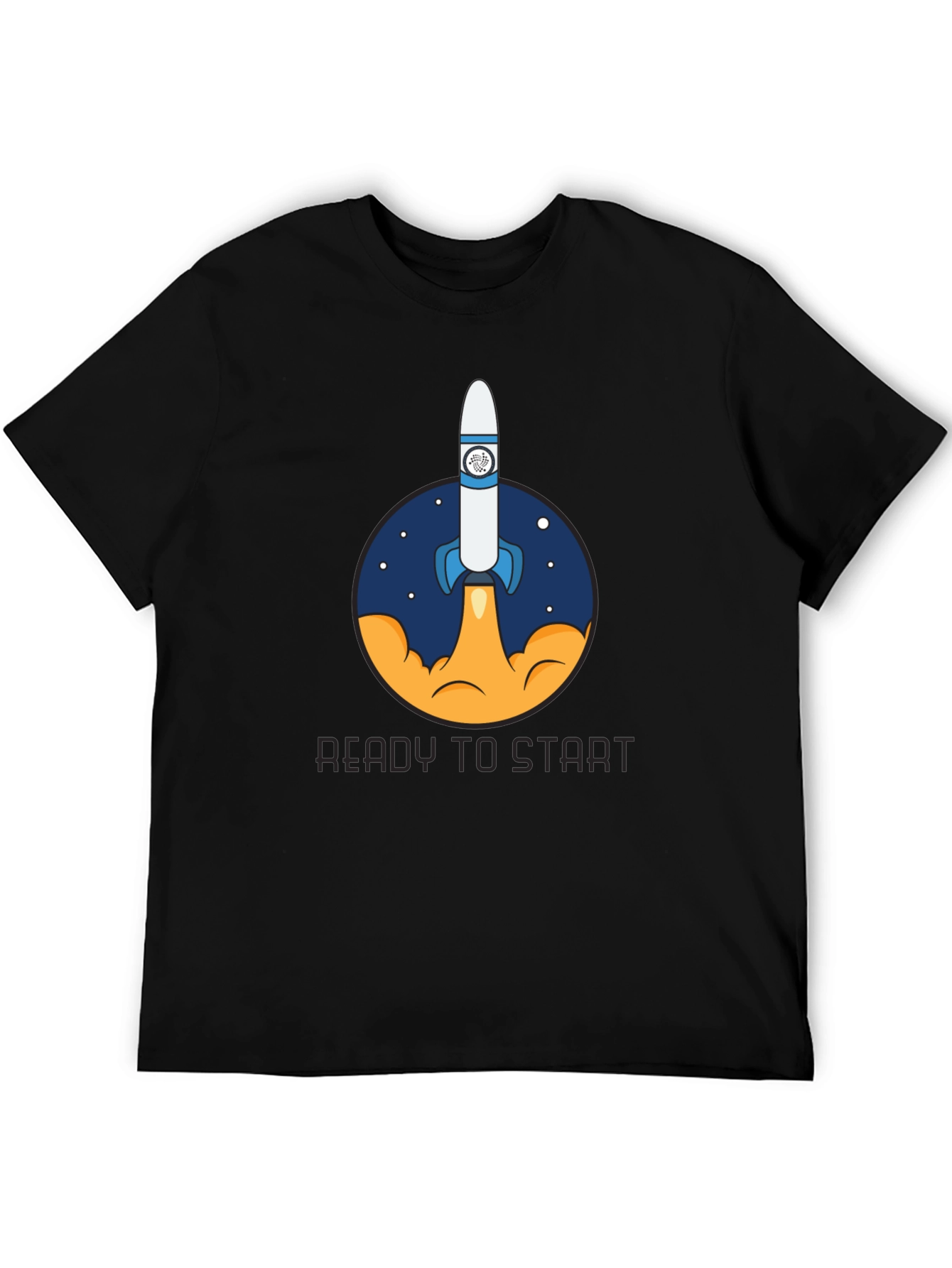 Black Rocket Launch Graphic T-Shirt - Ready to Start view 5