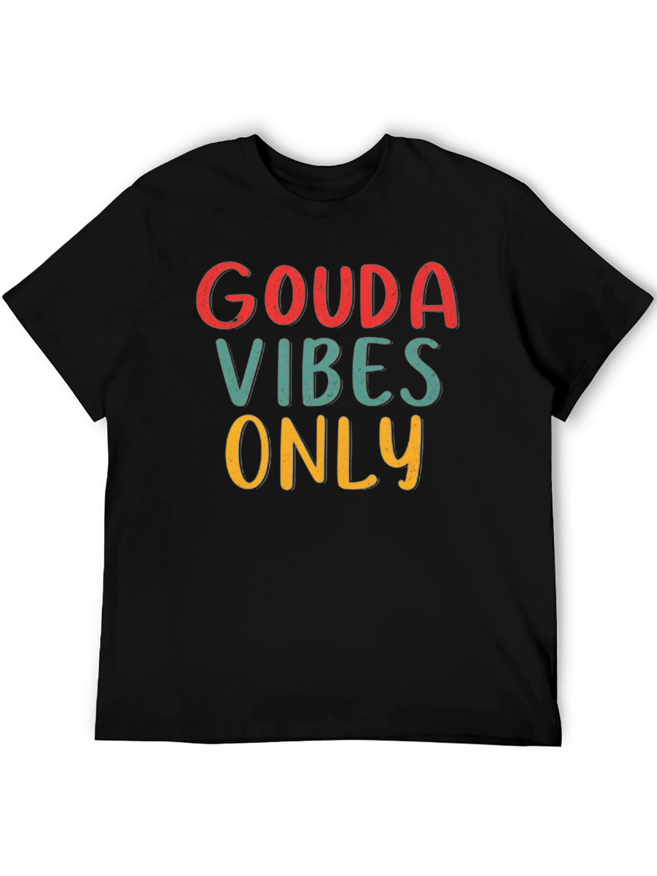 Black Gouda Vibes Only Graphic Tee - Black view 5