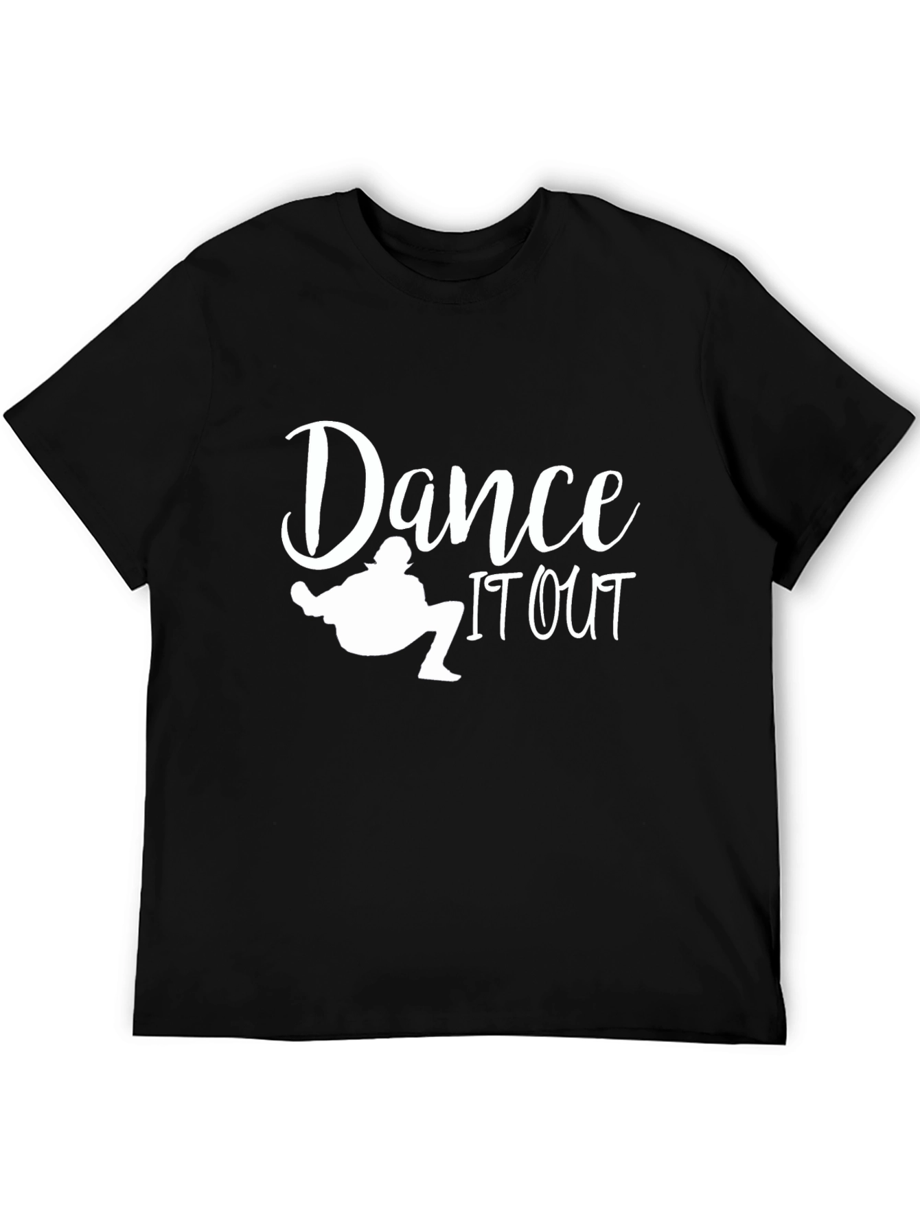 Black Dance It Out Graphic Tee - Black Cotton T-Shirt view 5