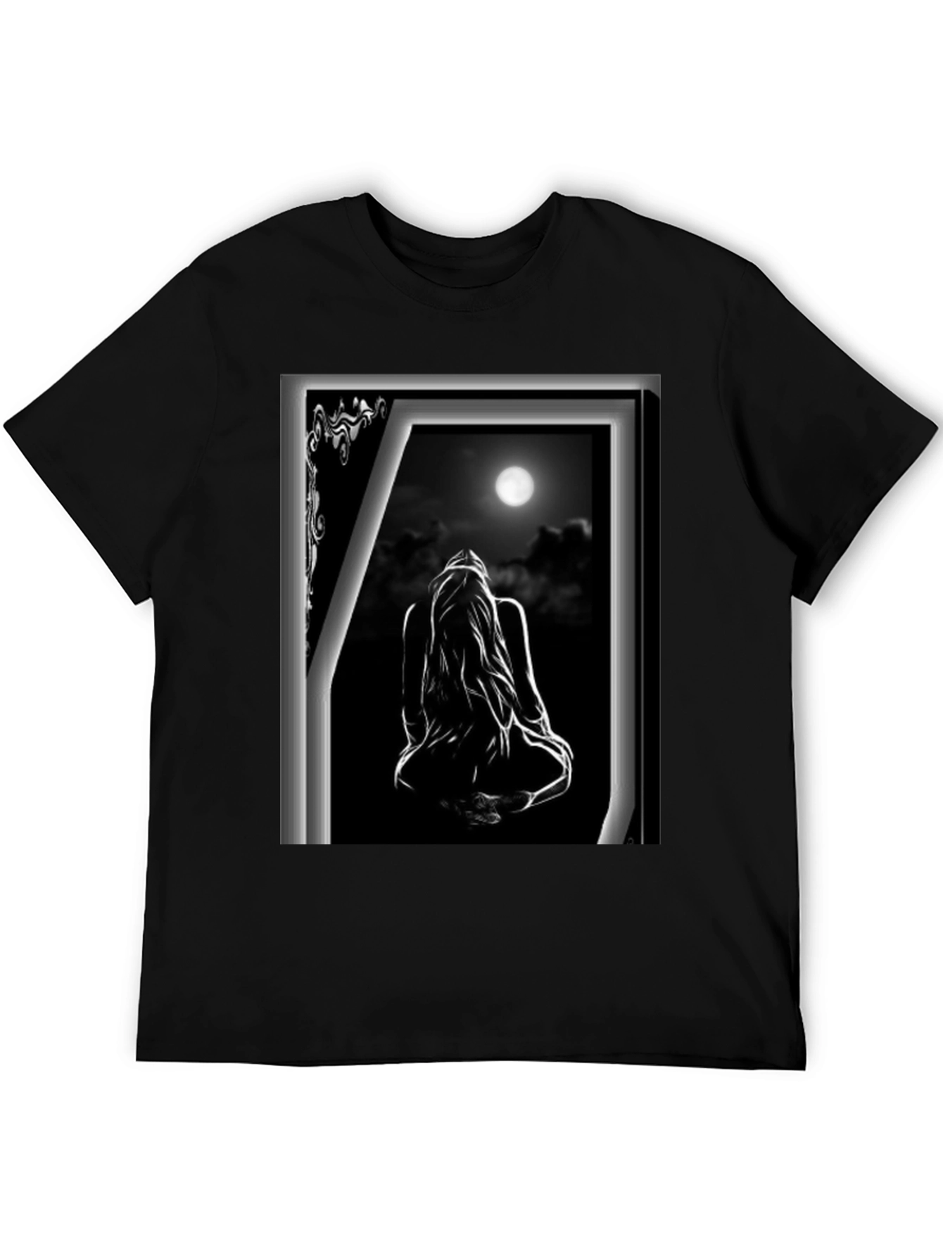 Moonlit Silhouette Graphic T-Shirt - 5