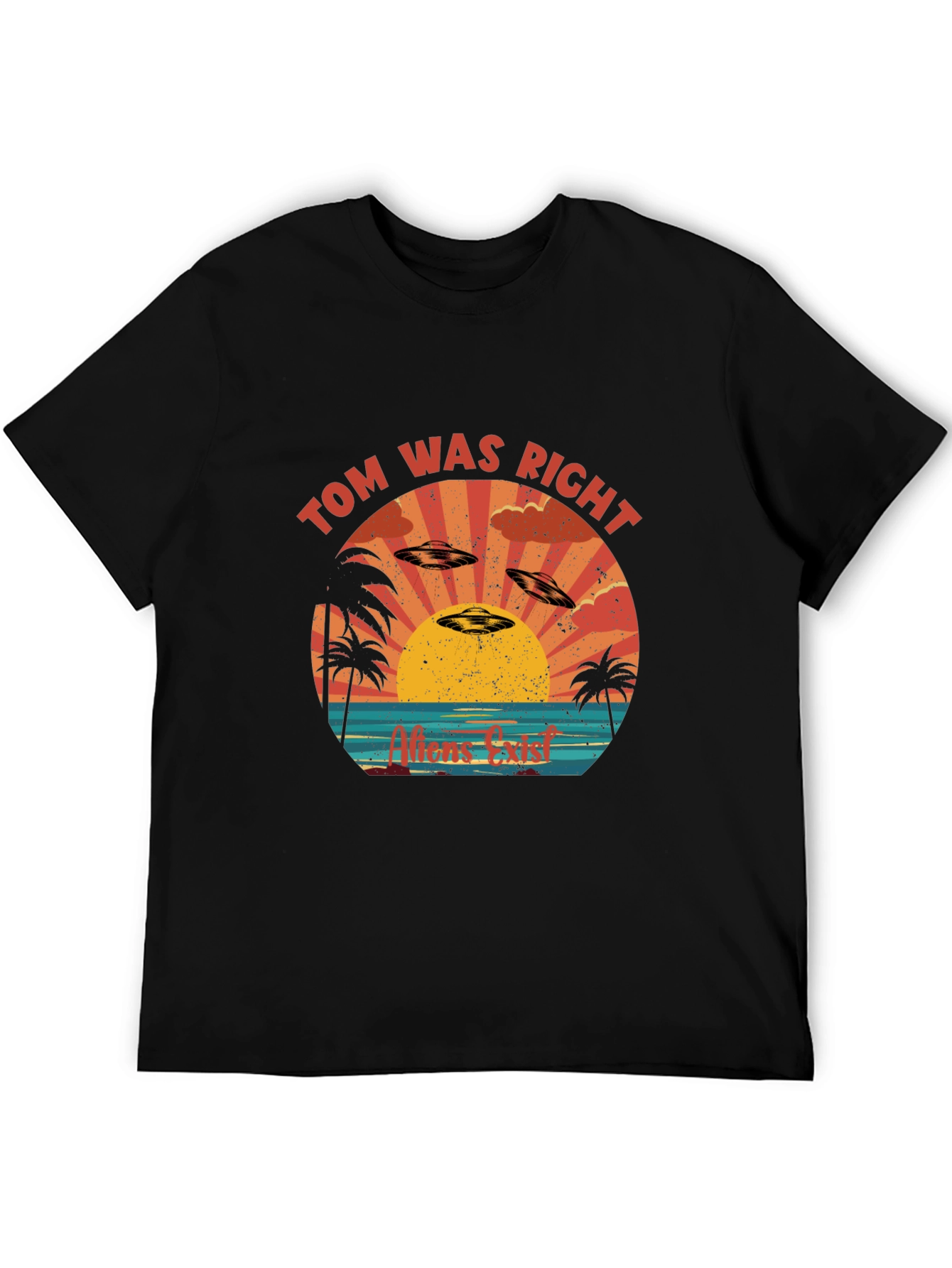 Black Tom Was Right Alien UFO T-Shirt view 5