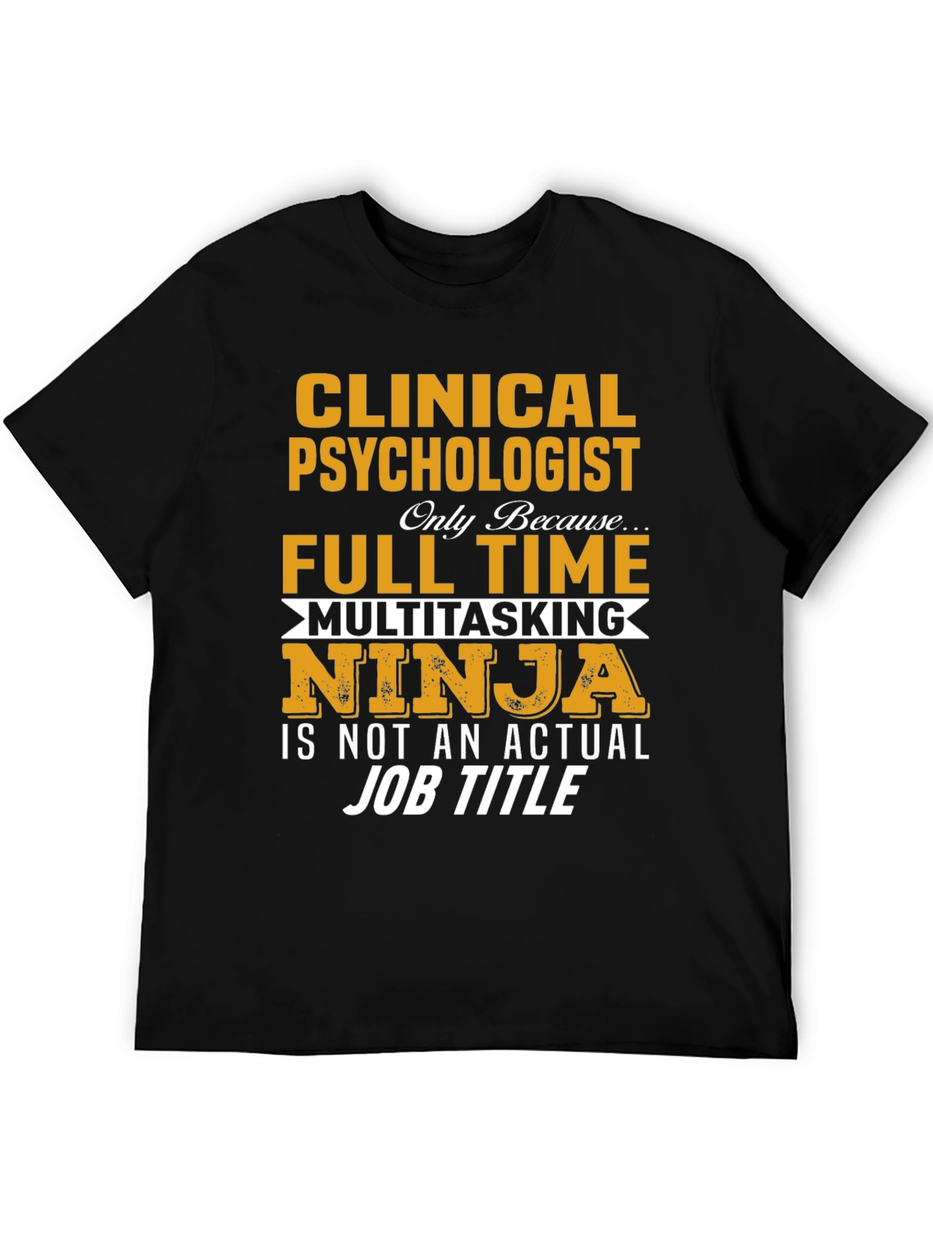 Black Clinical Psychologist T-Shirt - Funny Job Title Tee view 5