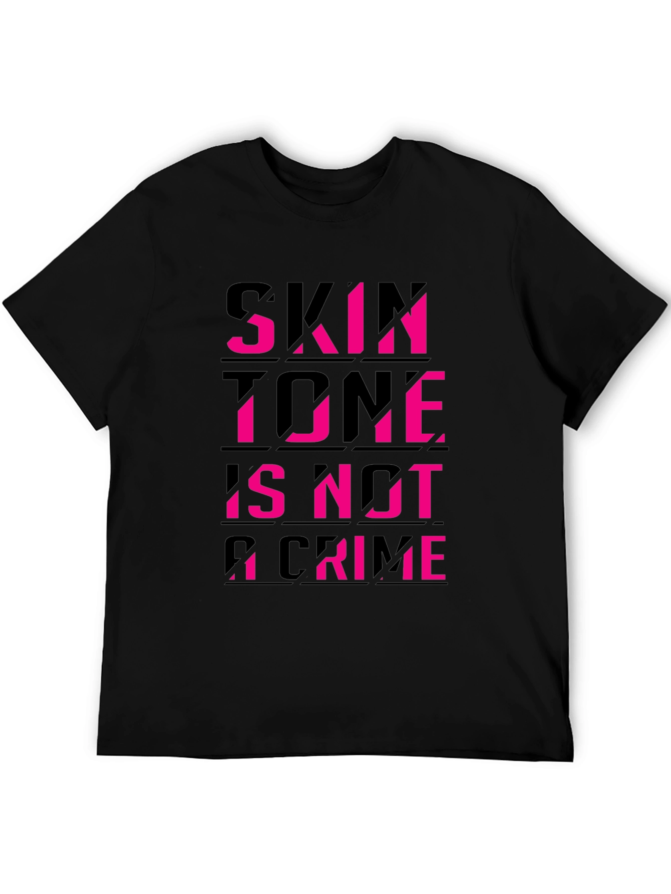 Black Skin Tone Is Not A Crime Black Tee view 5
