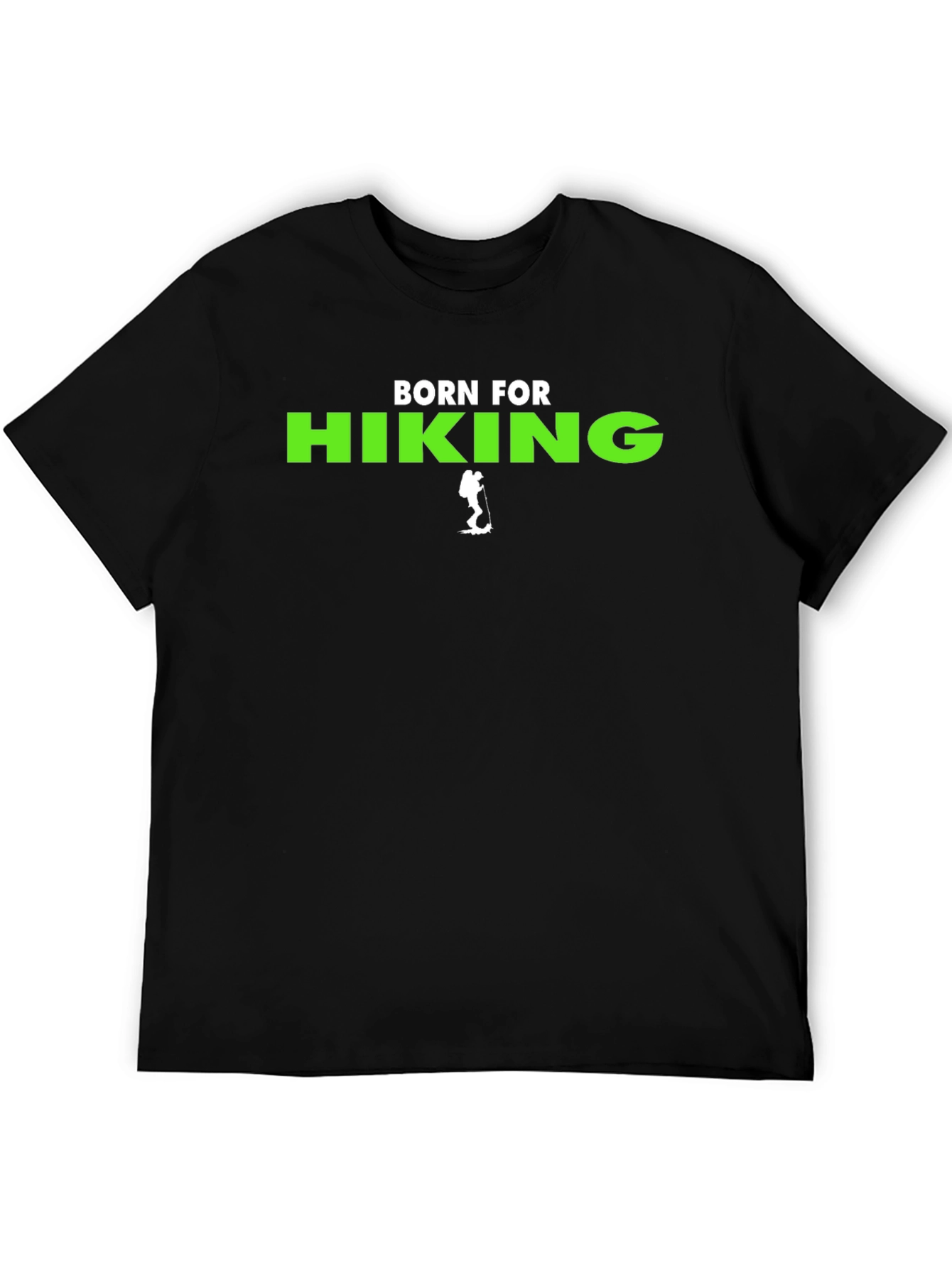 Black Born for Hiking Tee - Black T-Shirt view 5