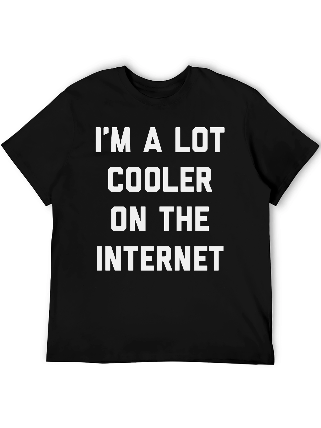 Black Cooler on the Internet Graphic Tee - Black view 5