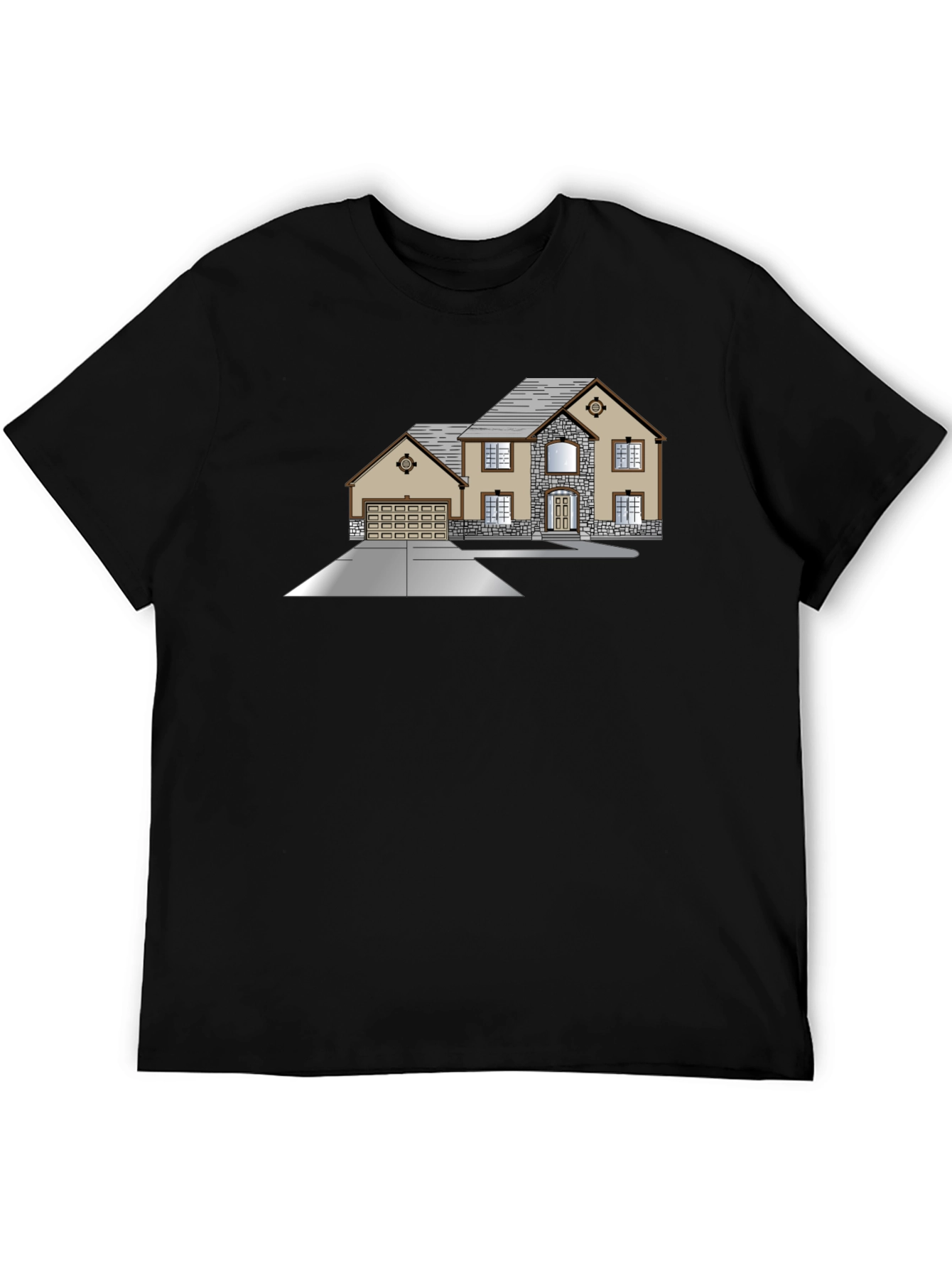 Black House Graphic Black T-Shirt view 5