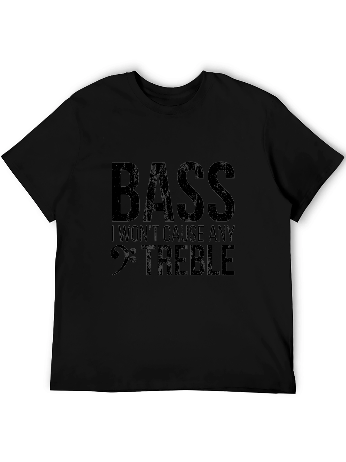 Black Bass Guitar T-Shirt - Funny Music Shirt view 5