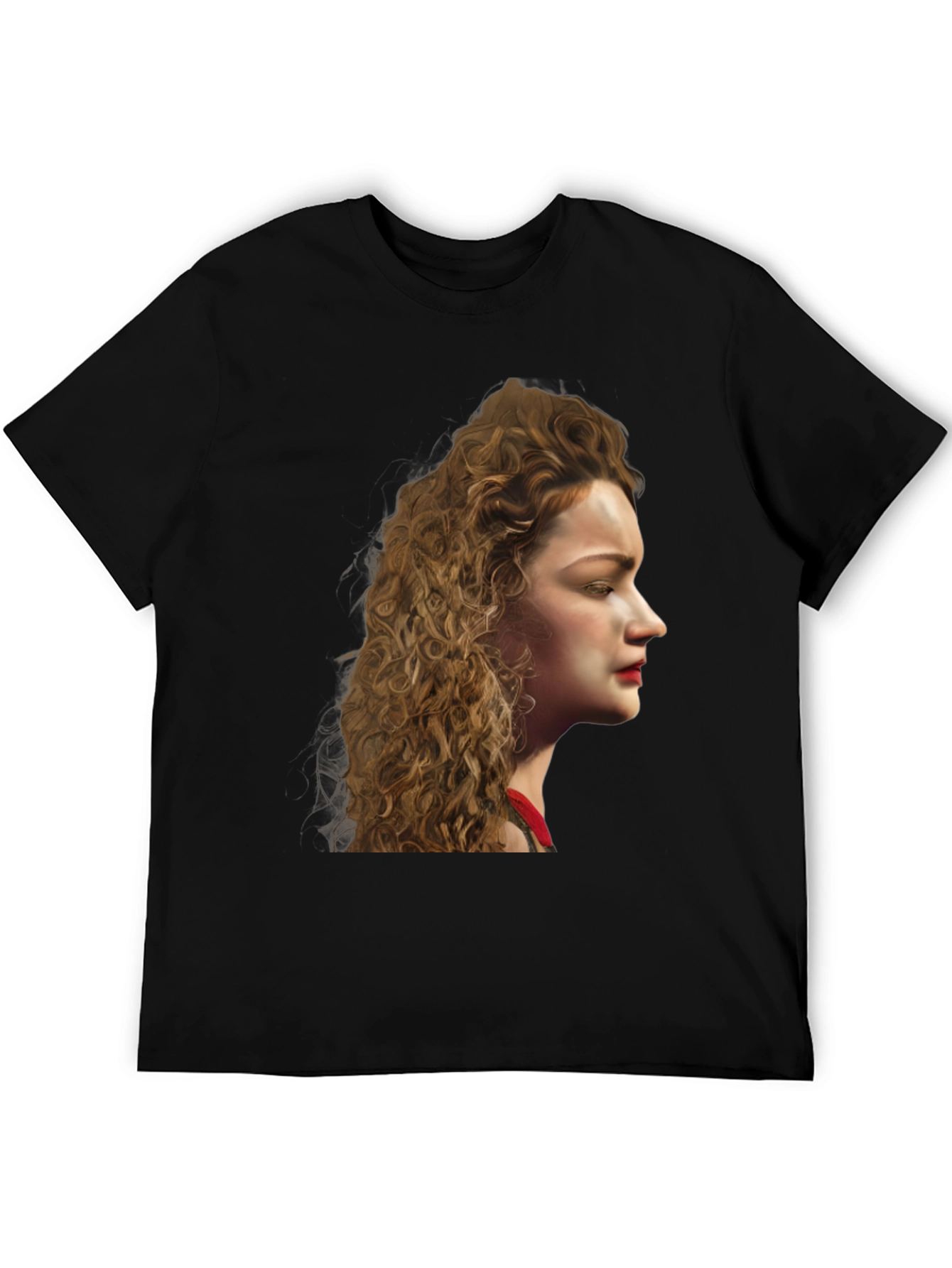 Black Woman Portrait Black T-Shirt view 5