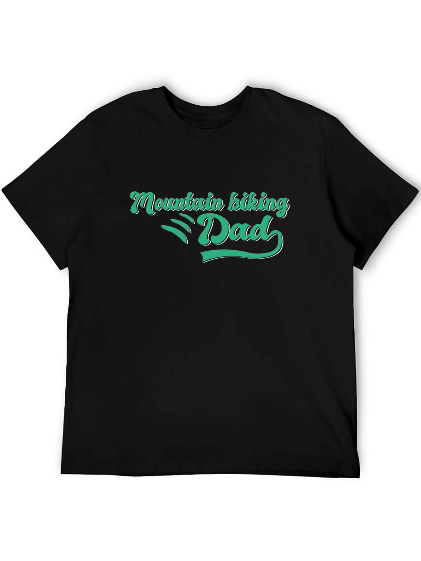 Black Mountain Biking Dad Tee - Black view 5