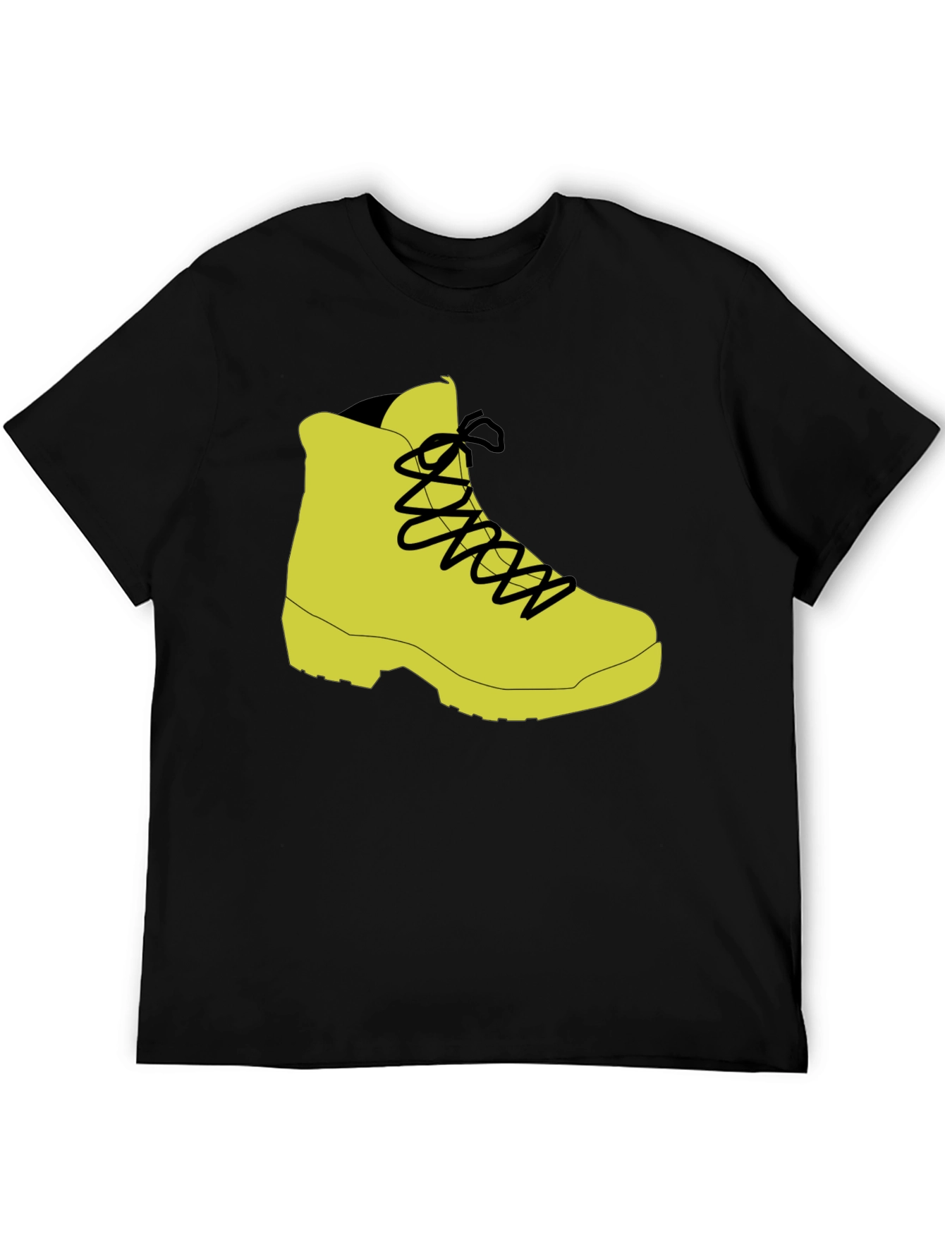 Black Hiking Boot Graphic Tee - Black view 5